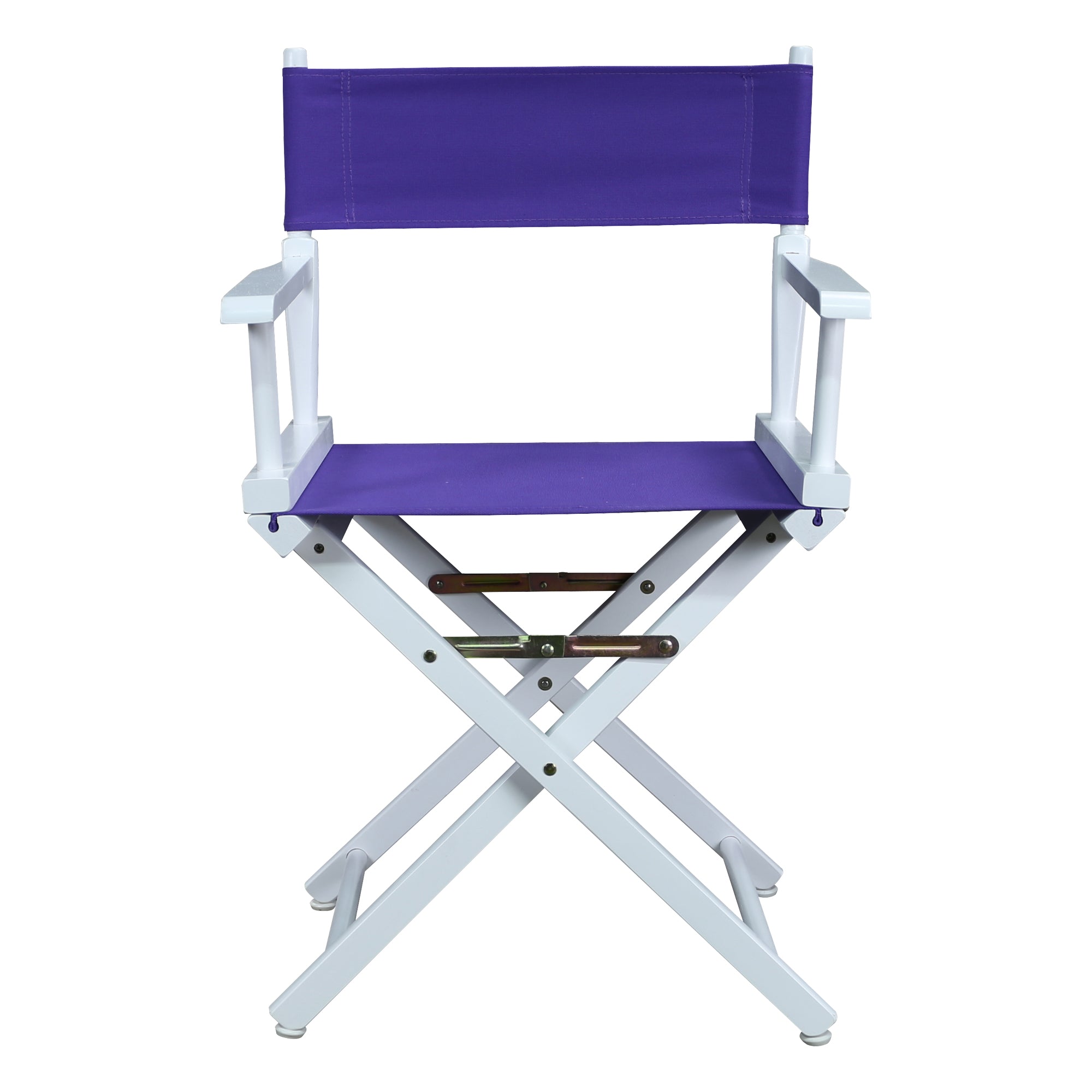 18' Director'S Chair White Frame-Purple Canvas
