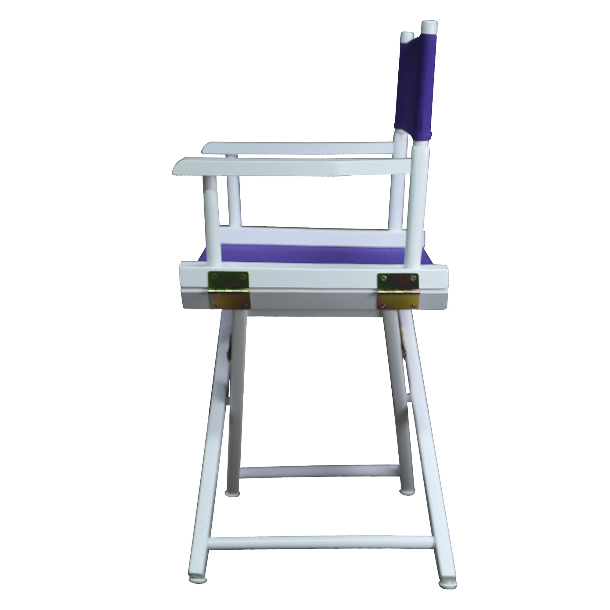 18' Director'S Chair White Frame-Purple Canvas