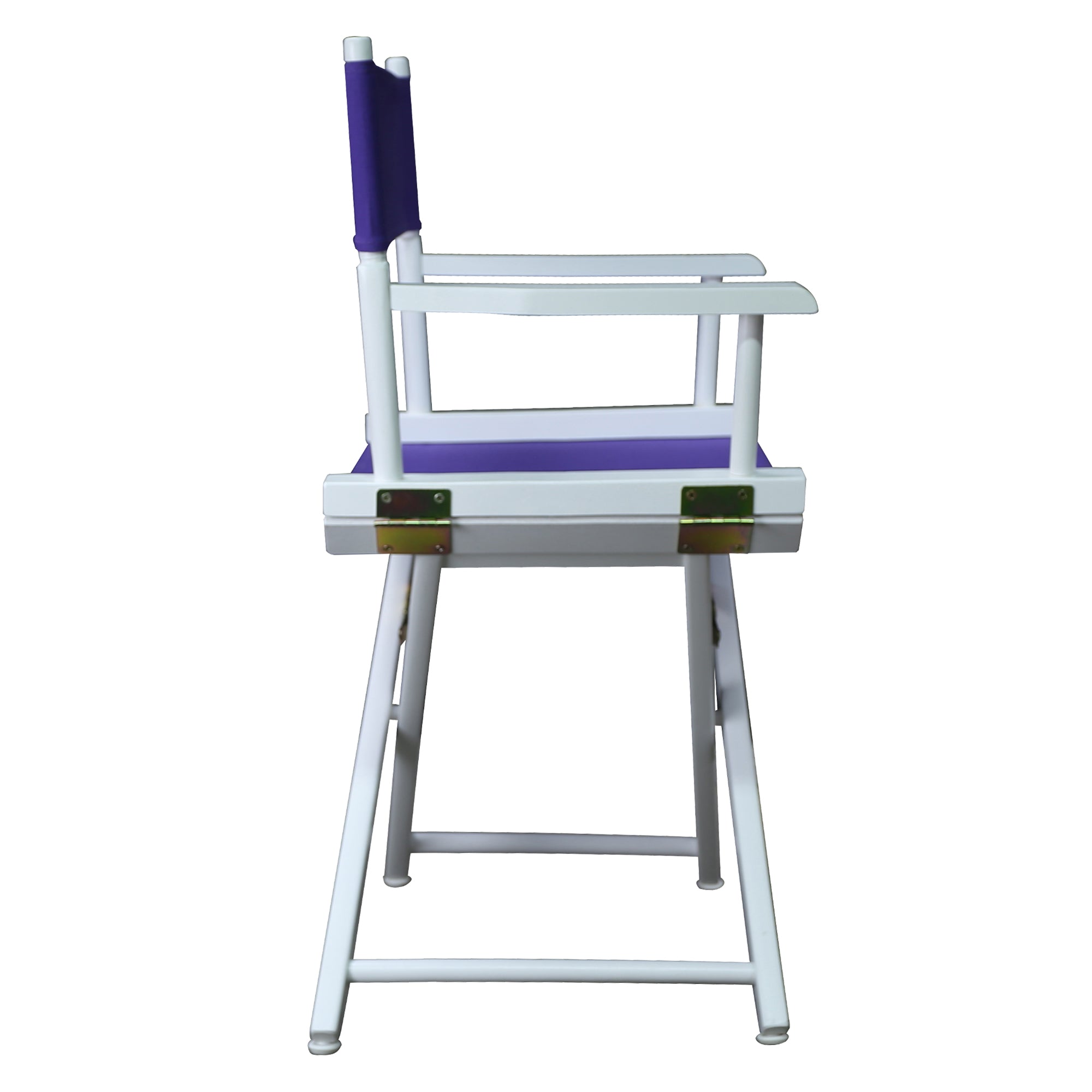 18' Director'S Chair White Frame-Purple Canvas