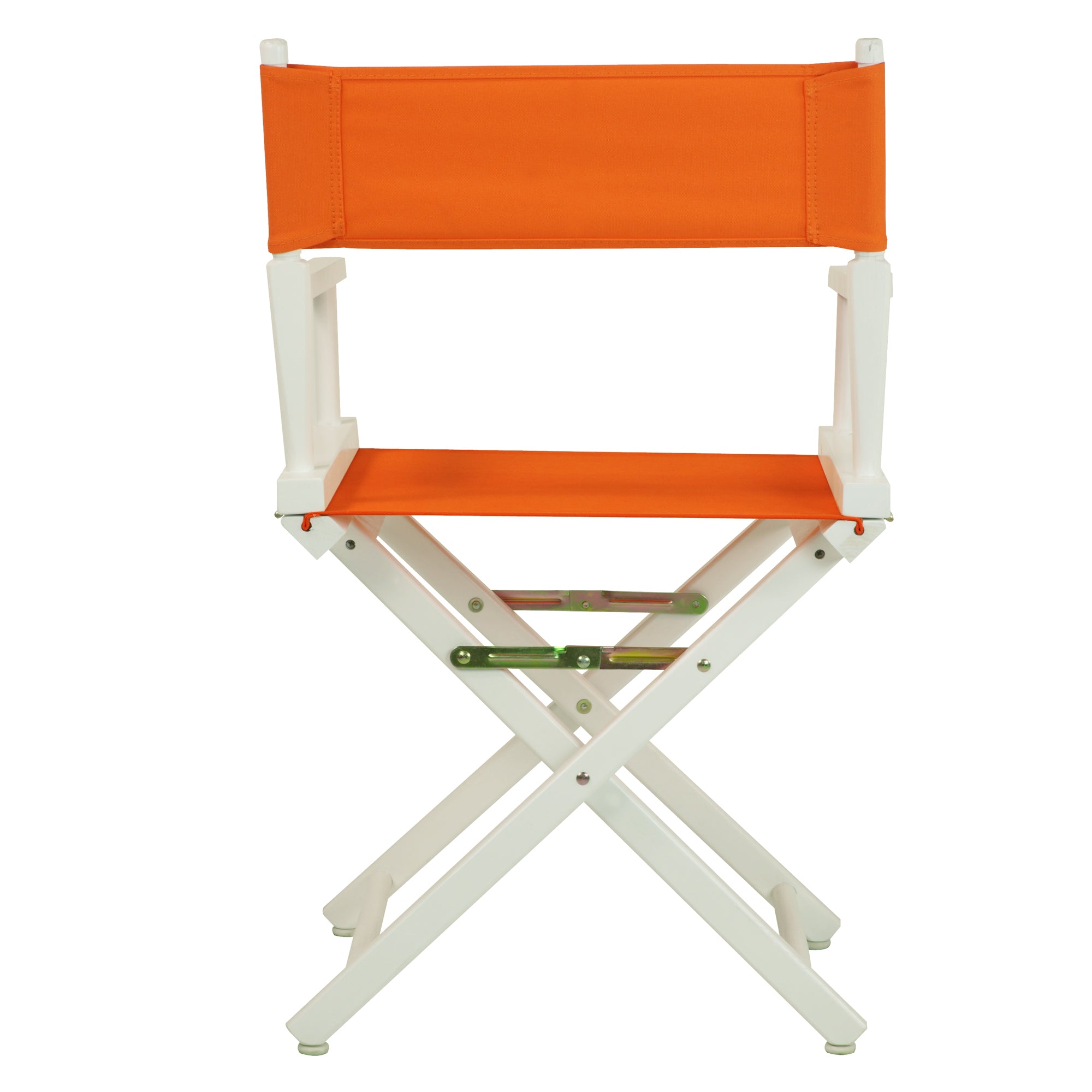 18' Director'S Chair White Frame-Tangerine Canvas
