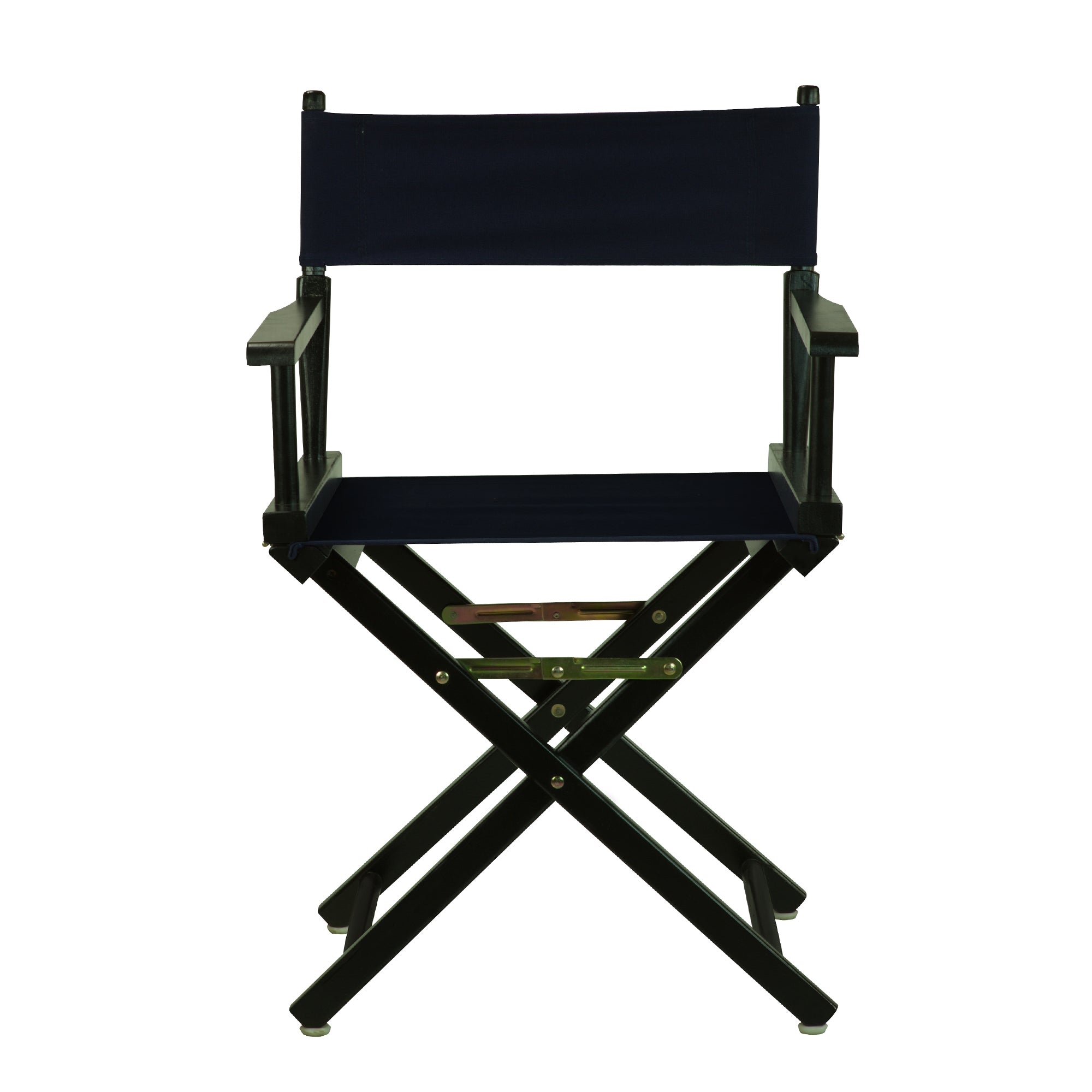 18' Director'S Chair Black Frame-Navy Blue Canvas