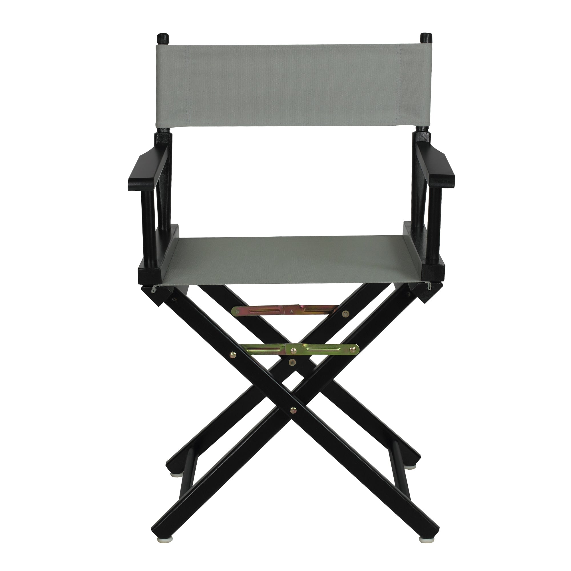 18' Director'S Chair Black Frame-Gray Canvas