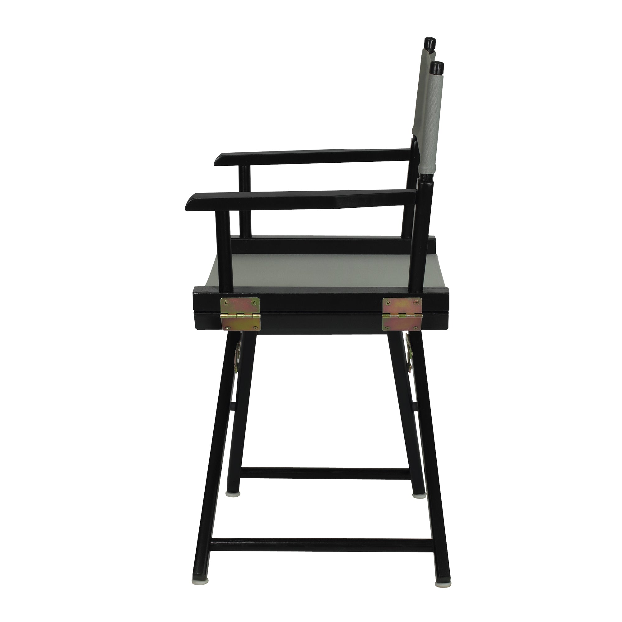 18' Director'S Chair Black Frame-Gray Canvas