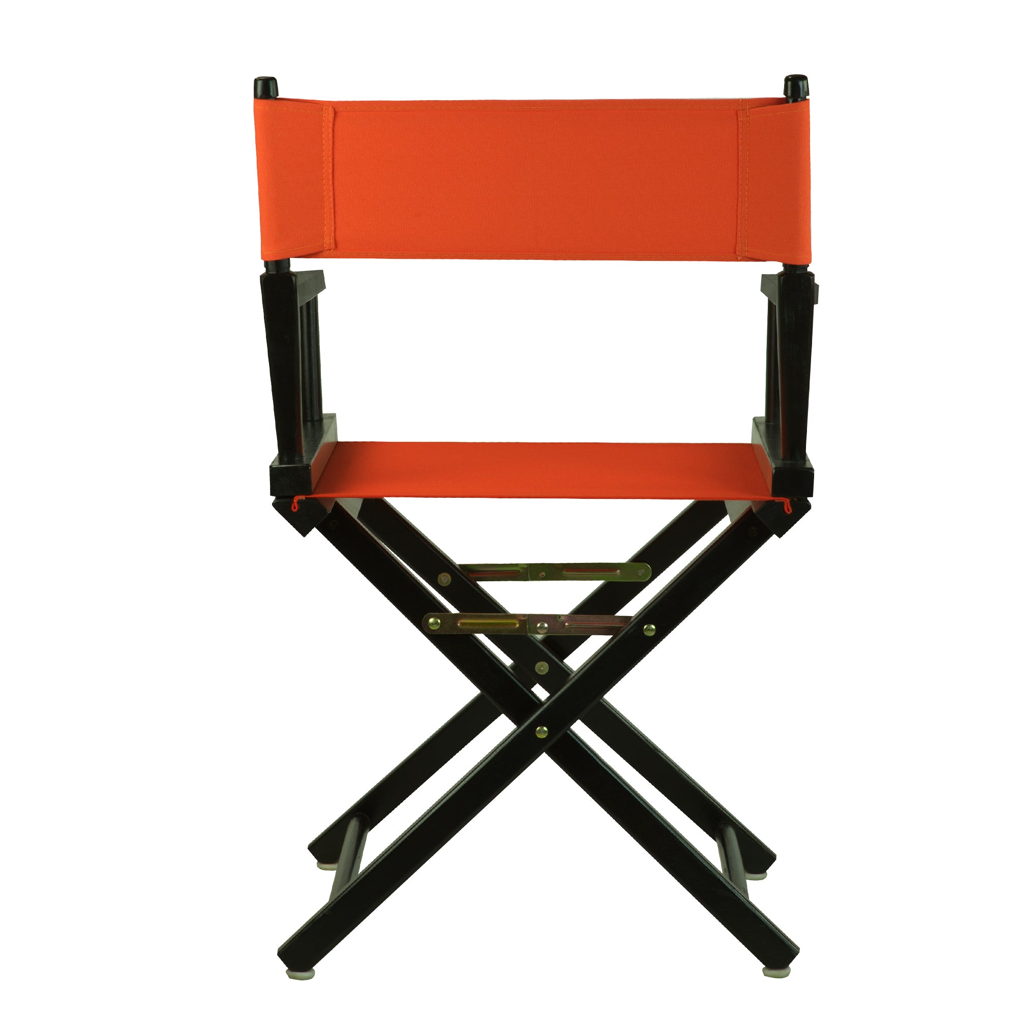 18' Director'S Chair Black Frame-Orange Canvas