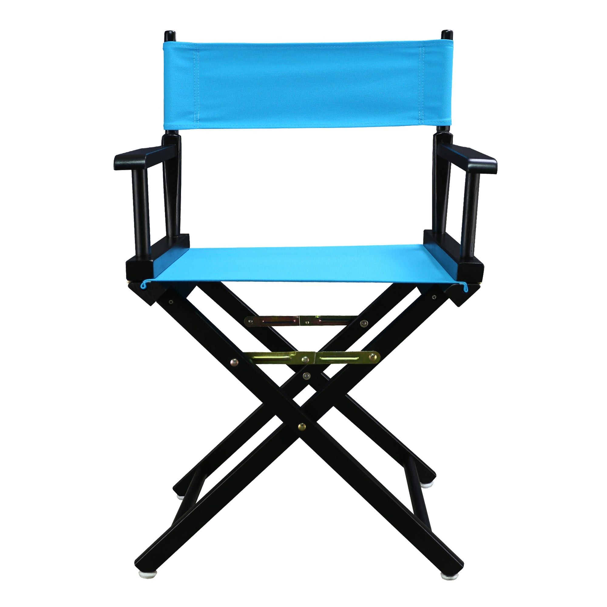 18' Director'S Chair Black Frame-Turquoise Canvas