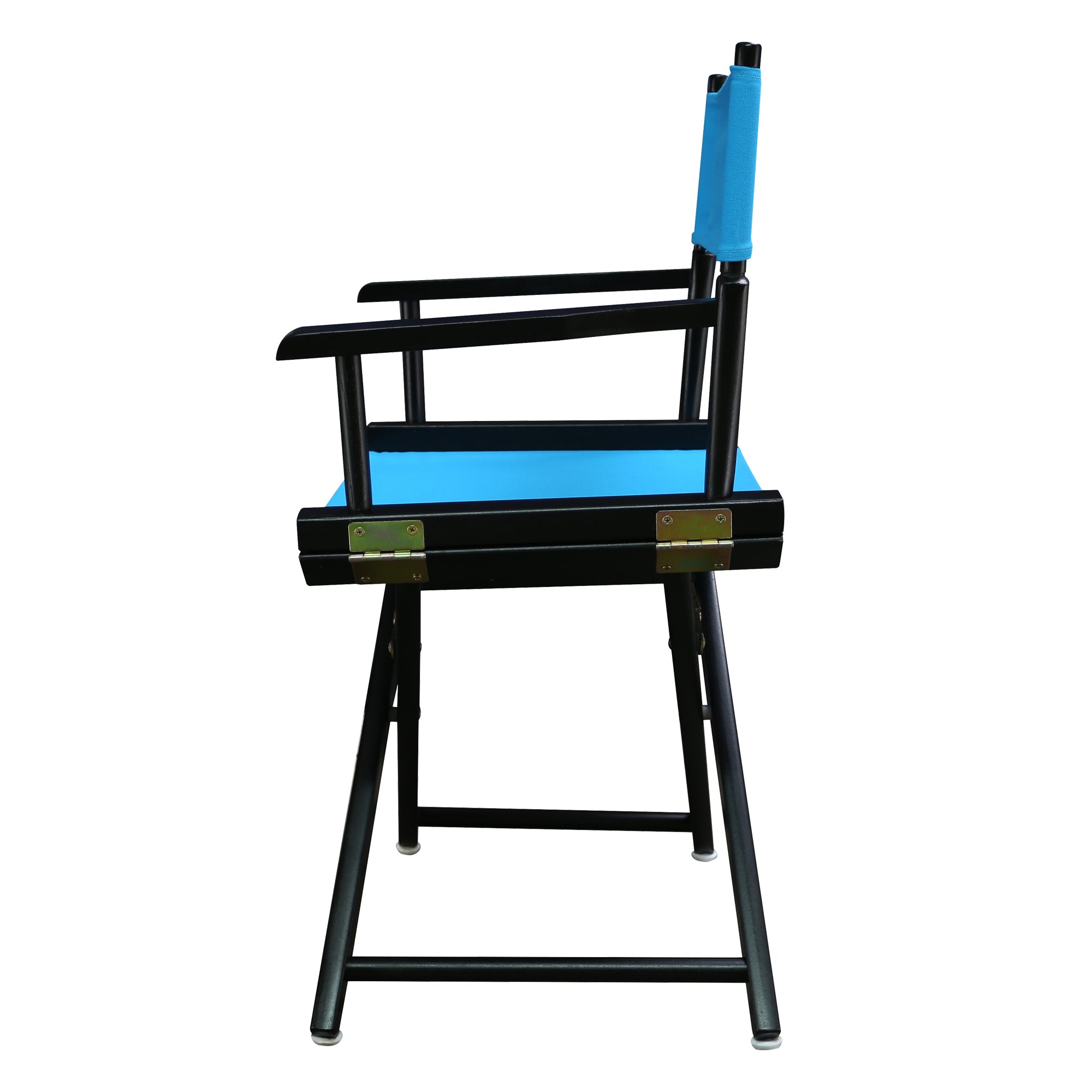 18' Director'S Chair Black Frame-Turquoise Canvas