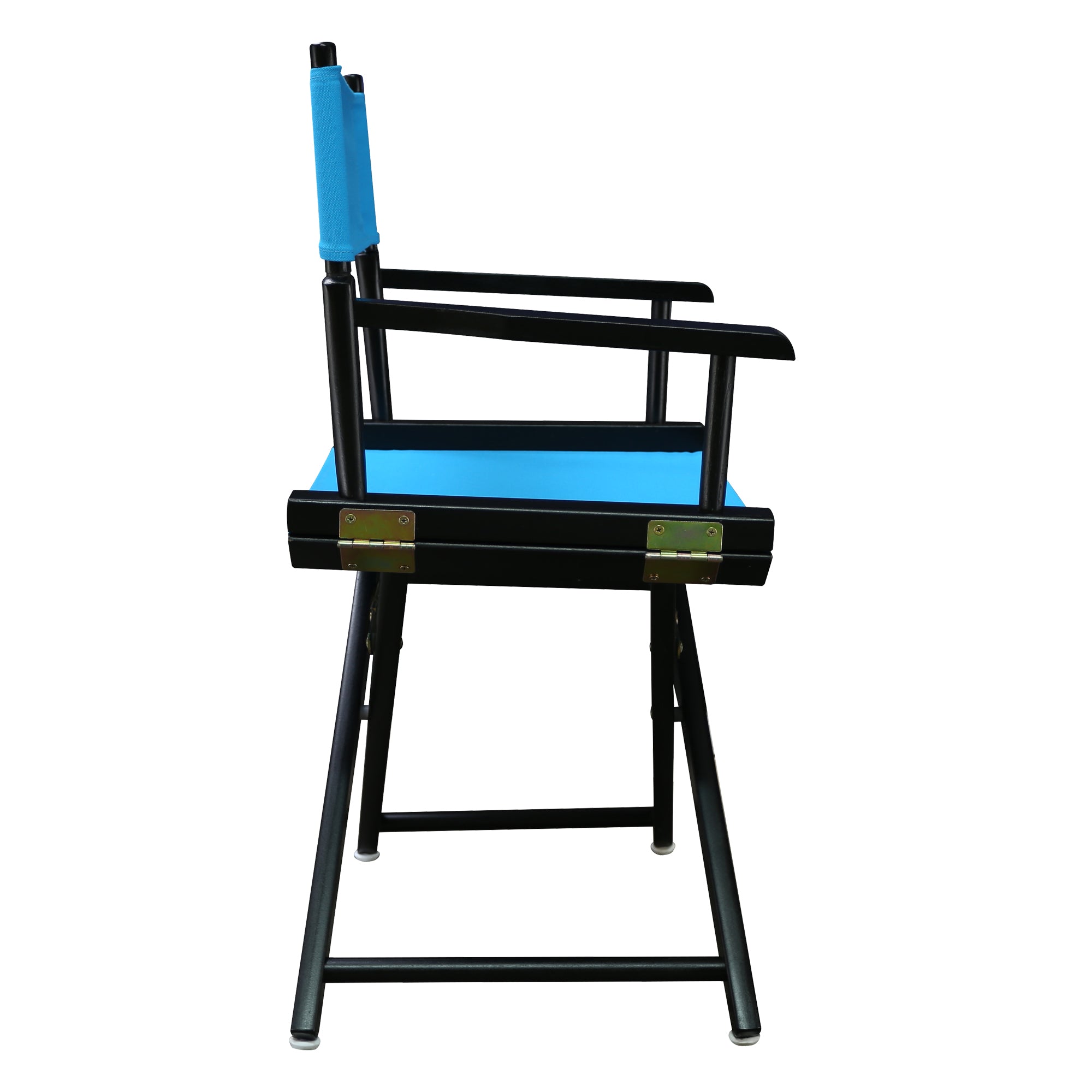 18' Director'S Chair Black Frame-Turquoise Canvas
