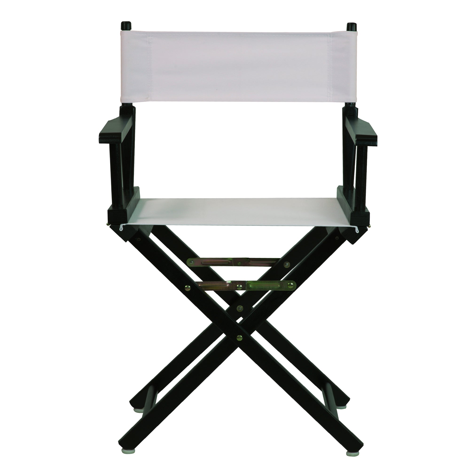 18' Director'S Chair Black Frame-White Canvas