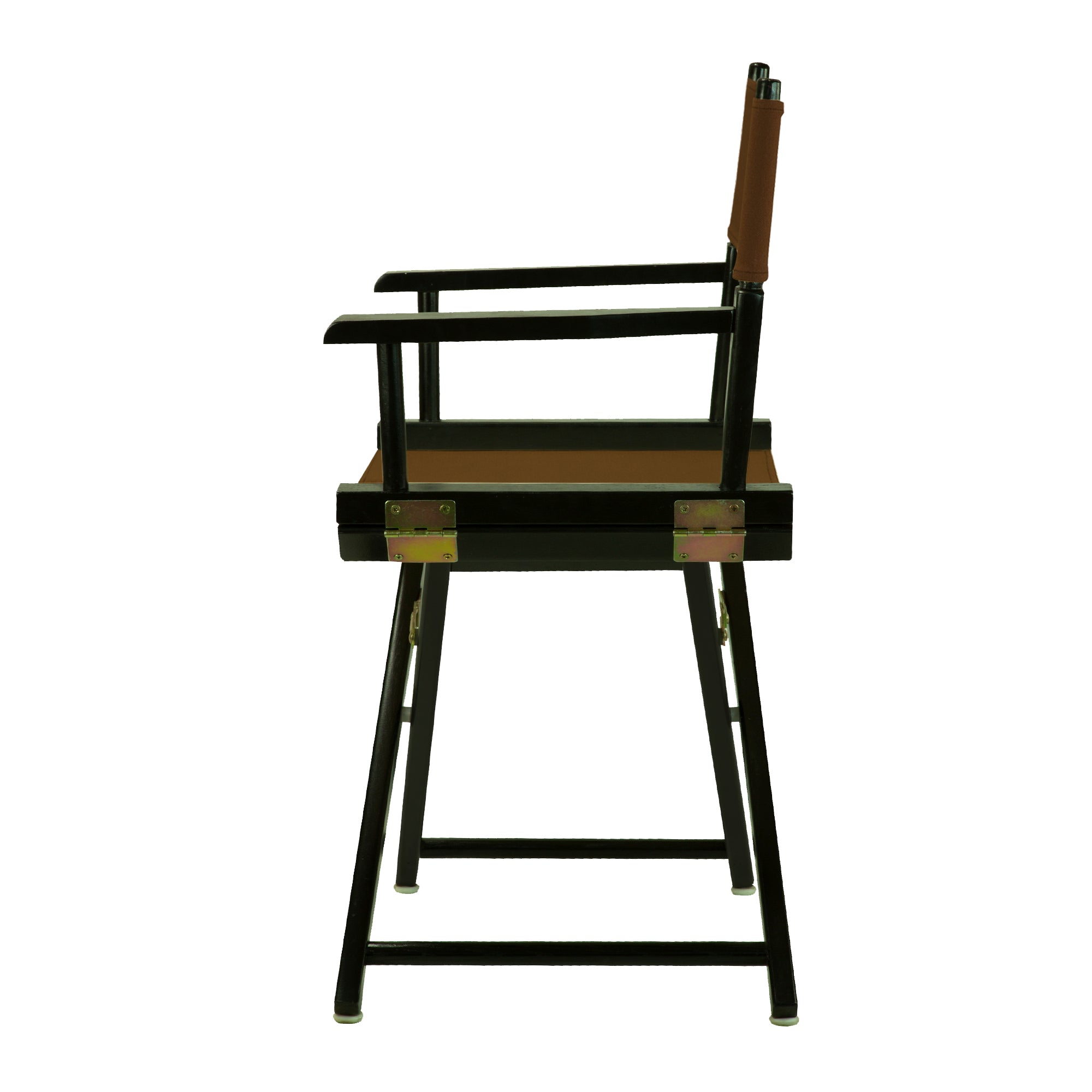18' Director'S Chair Black Frame-Brown Canvas
