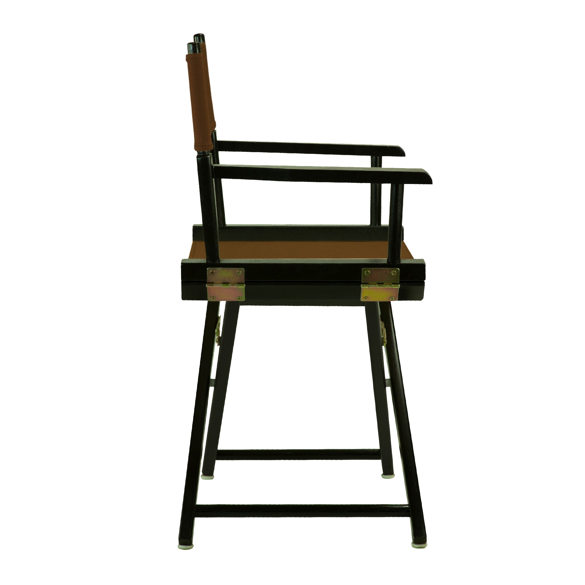 18' Director'S Chair Black Frame-Brown Canvas