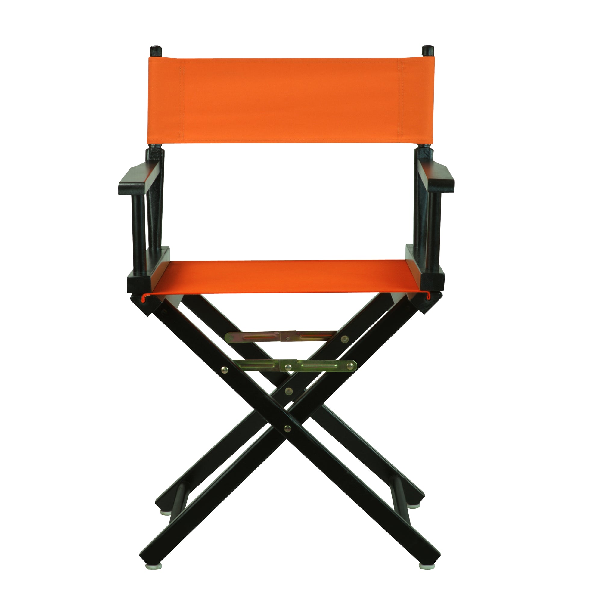 18' Director'S Chair Black Frame-Tangerine Canvas