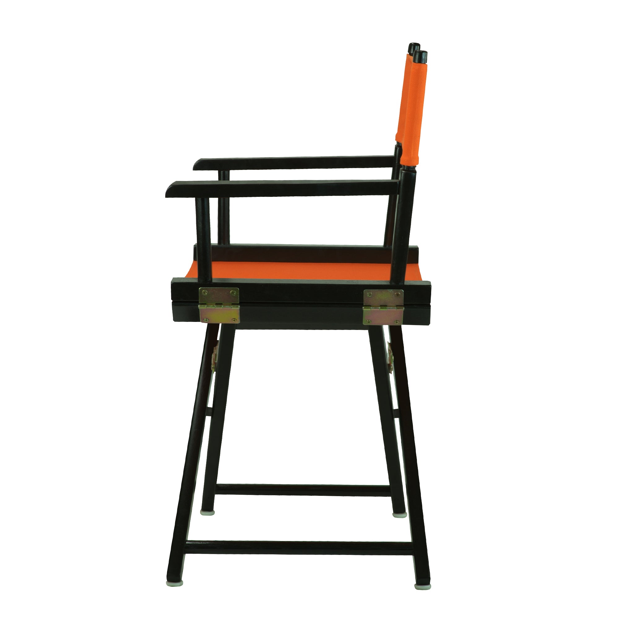 18' Director'S Chair Black Frame-Tangerine Canvas
