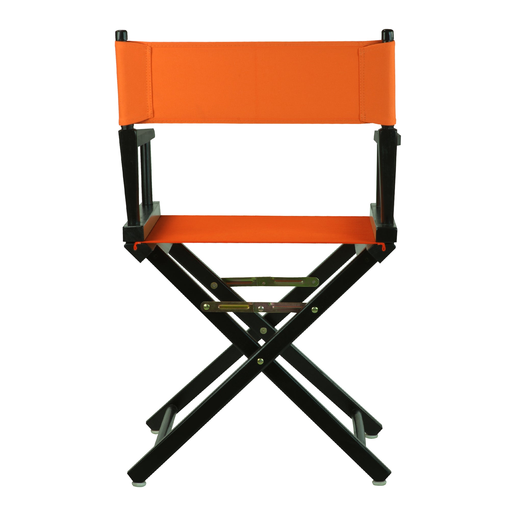 18' Director'S Chair Black Frame-Tangerine Canvas