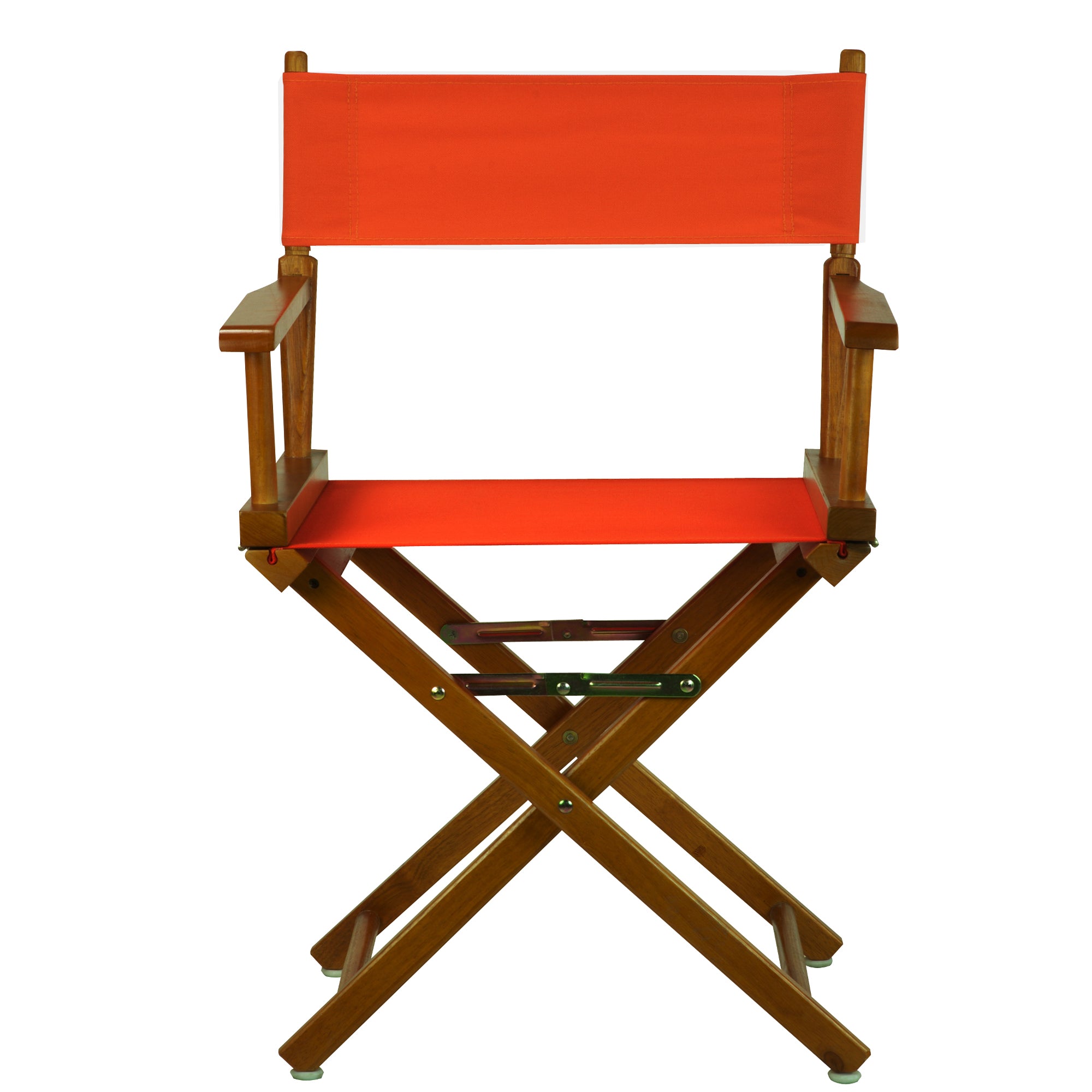 18' Director'S Chair Honey Oak Frame-Orange Canvas