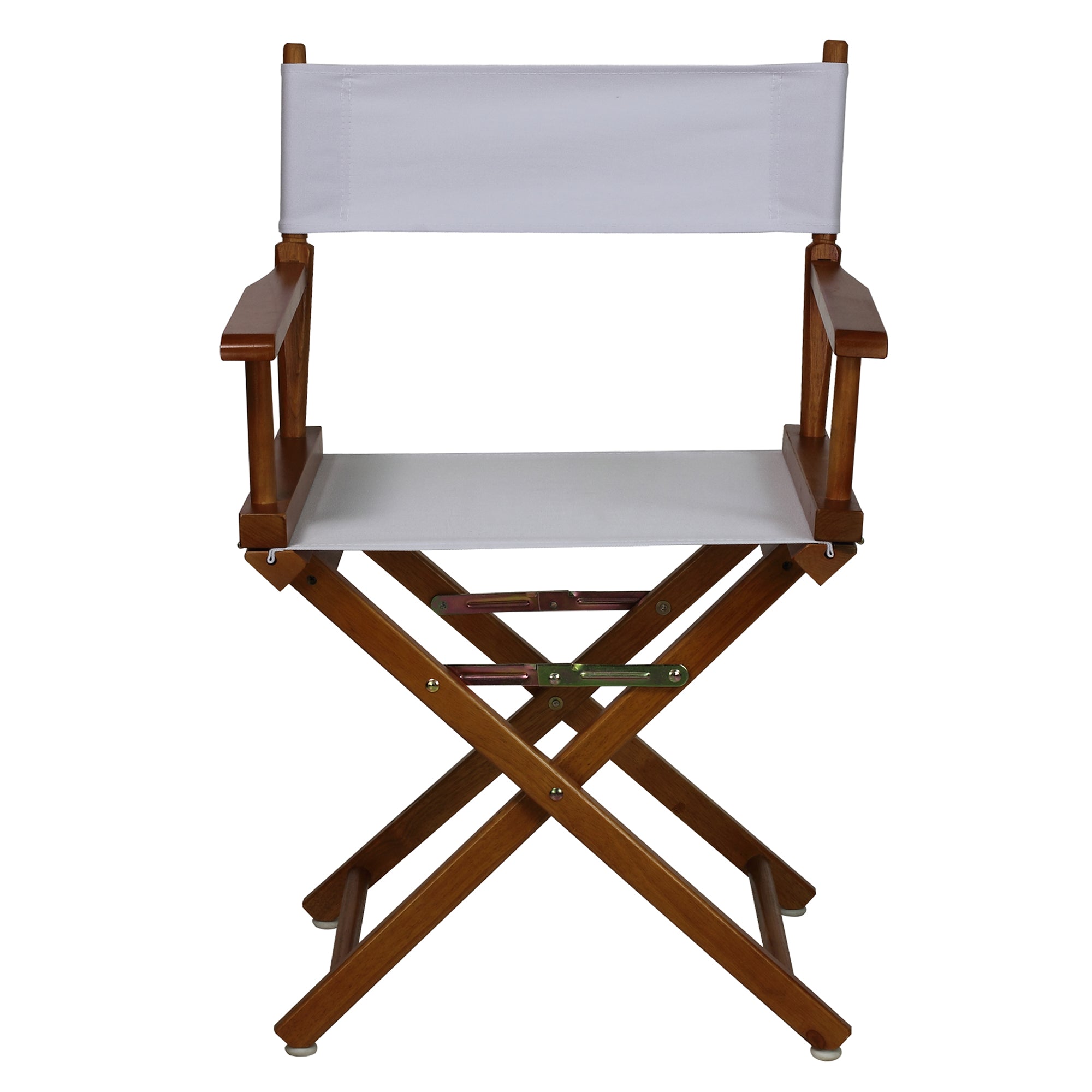 18' Director'S Chair Honey Oak Frame-White Canvas