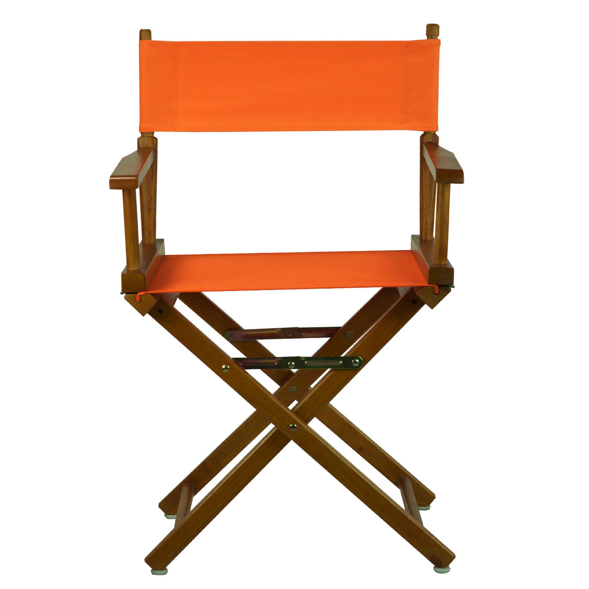 18' Director'S Chair Honey Oak Frame-Tangerine Canvas