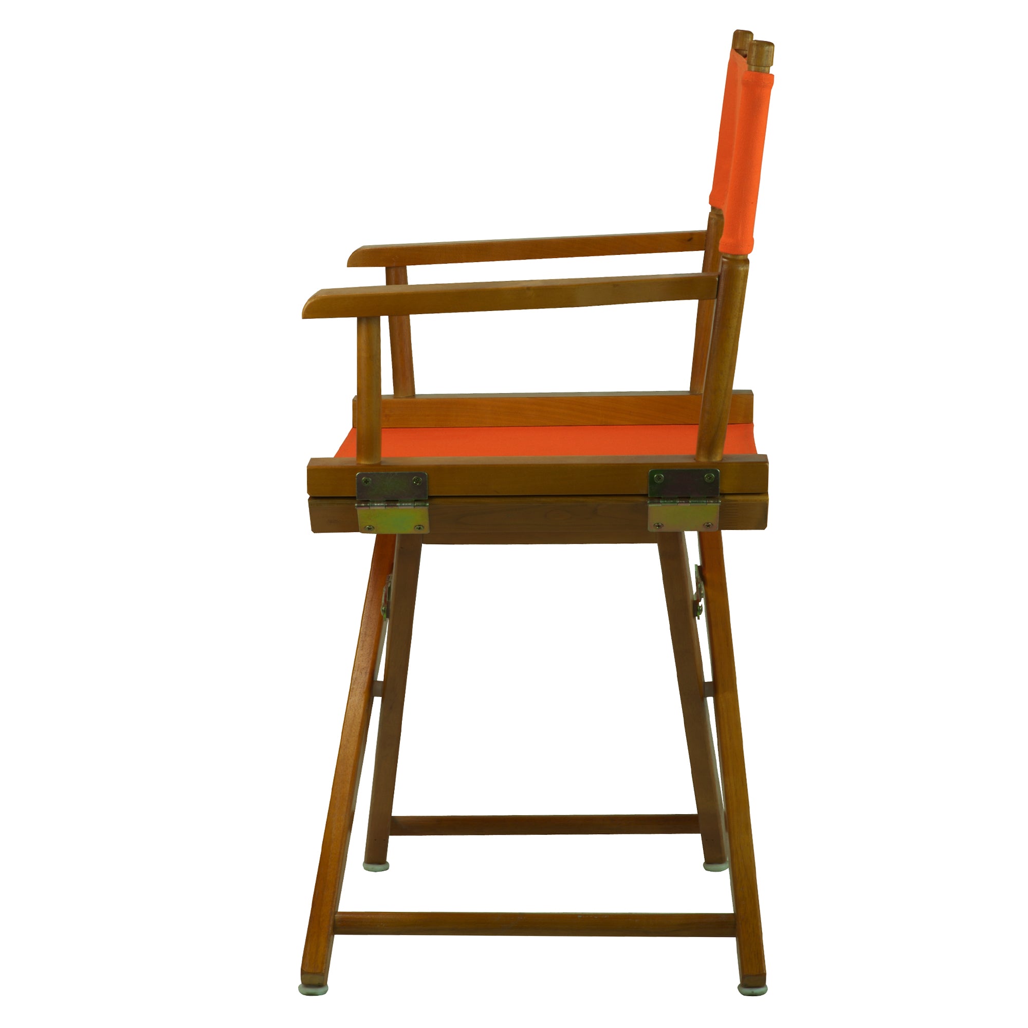 18' Director'S Chair Honey Oak Frame-Tangerine Canvas