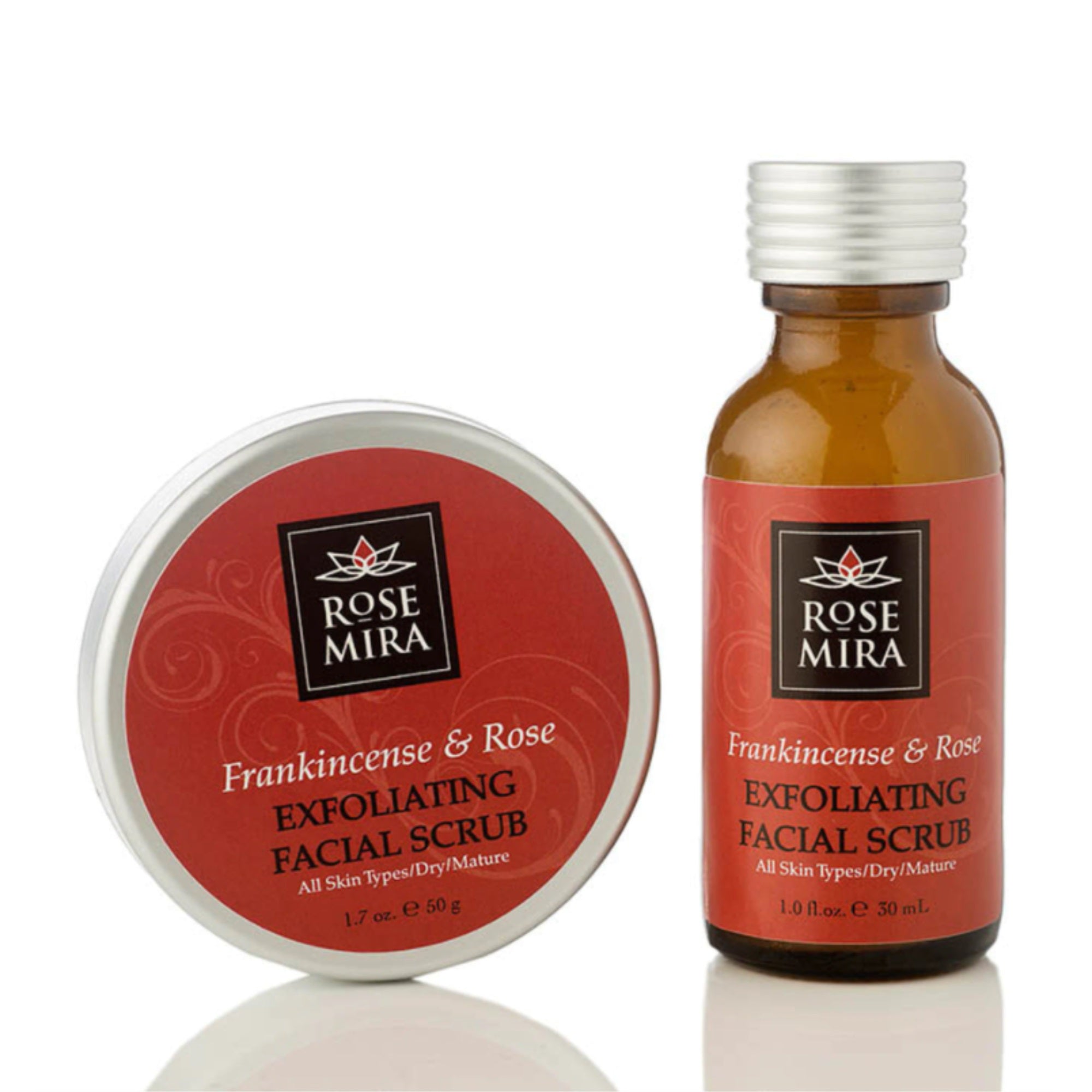 Frankincense And Rose Exfoliating Facial Scrub - 2Oz