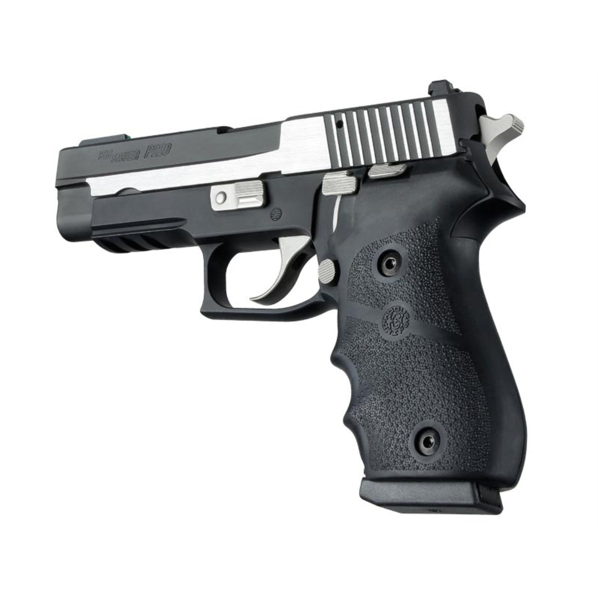Hogue Sig Sauer P220 American Rubber W Finger Grooves Black