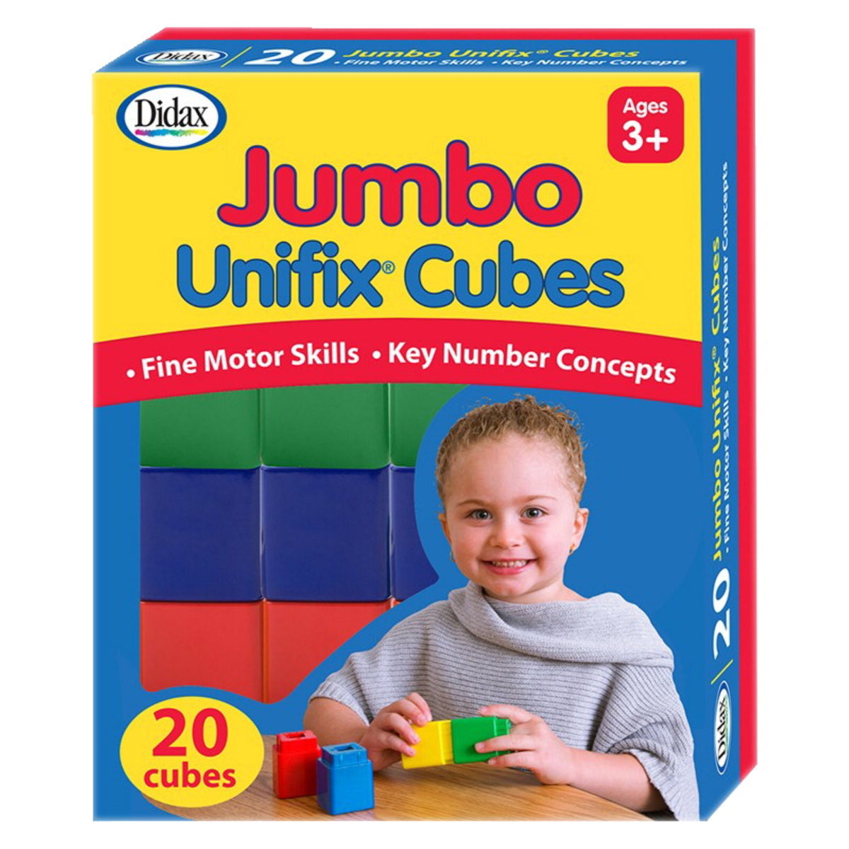 Didax Jumbo Unifix Cubes, Set Of 20