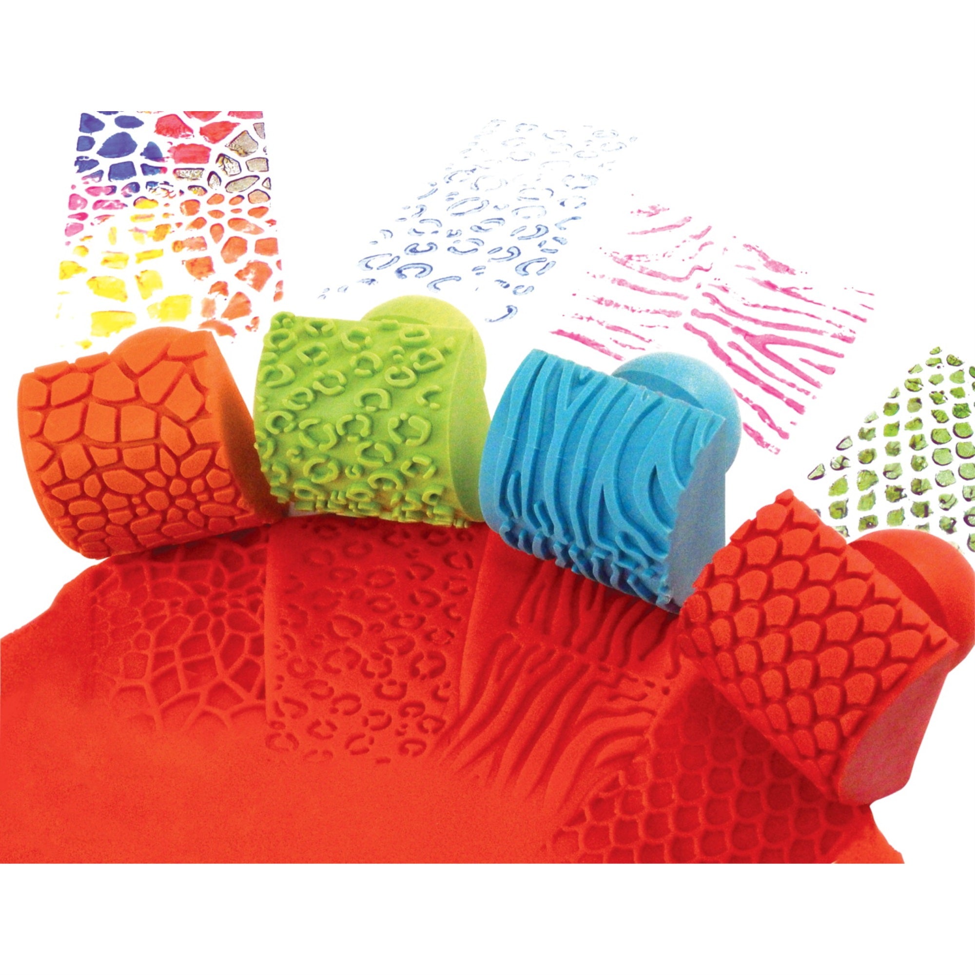 Ready2Learn Animal Pattern Rocker Stampers, Set Of 4