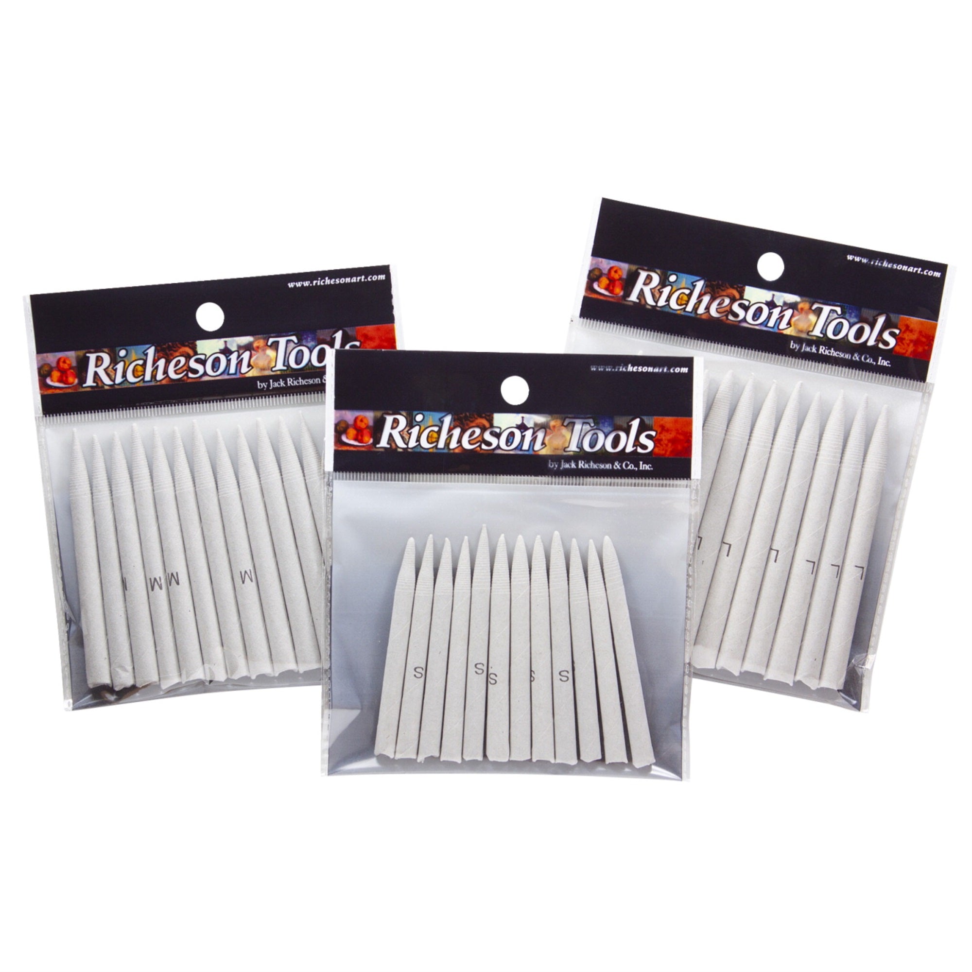 Jack Richeson Single-Pointed End Blending Tortillons, Pack Of 36