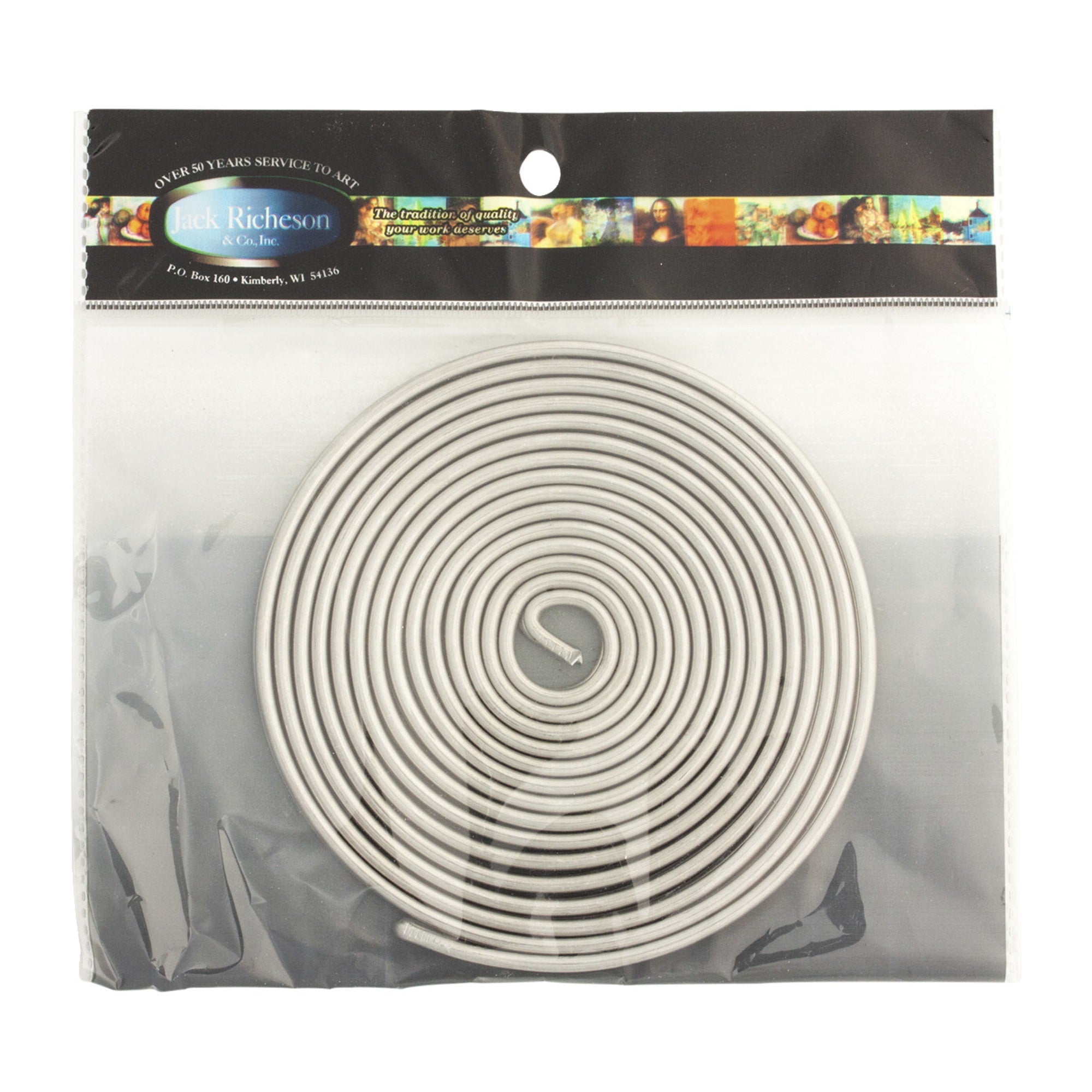 Jack Richeson Armature Wire, 1/8 Inch X 20 Feet, Aluminum