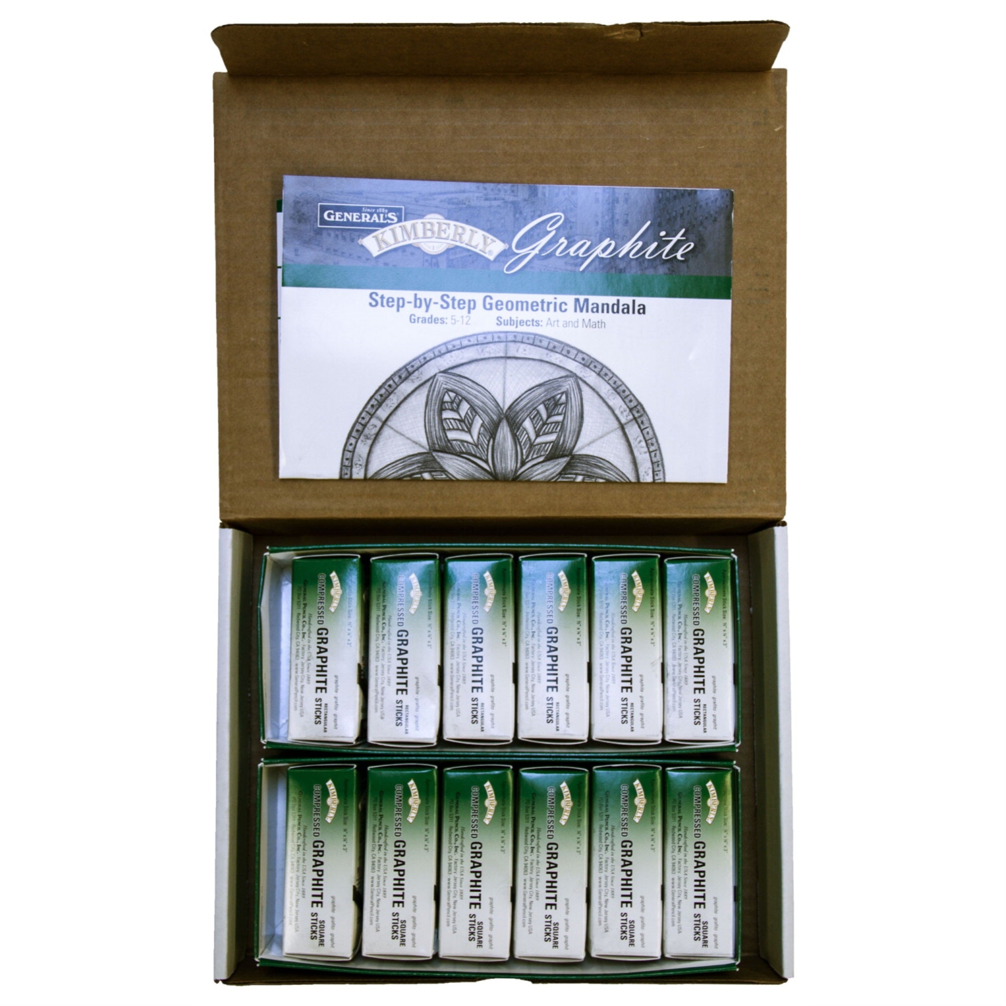 General'S Kimberly Compressed Graphite Sticks Classroom Art Pack, Set Of 108
