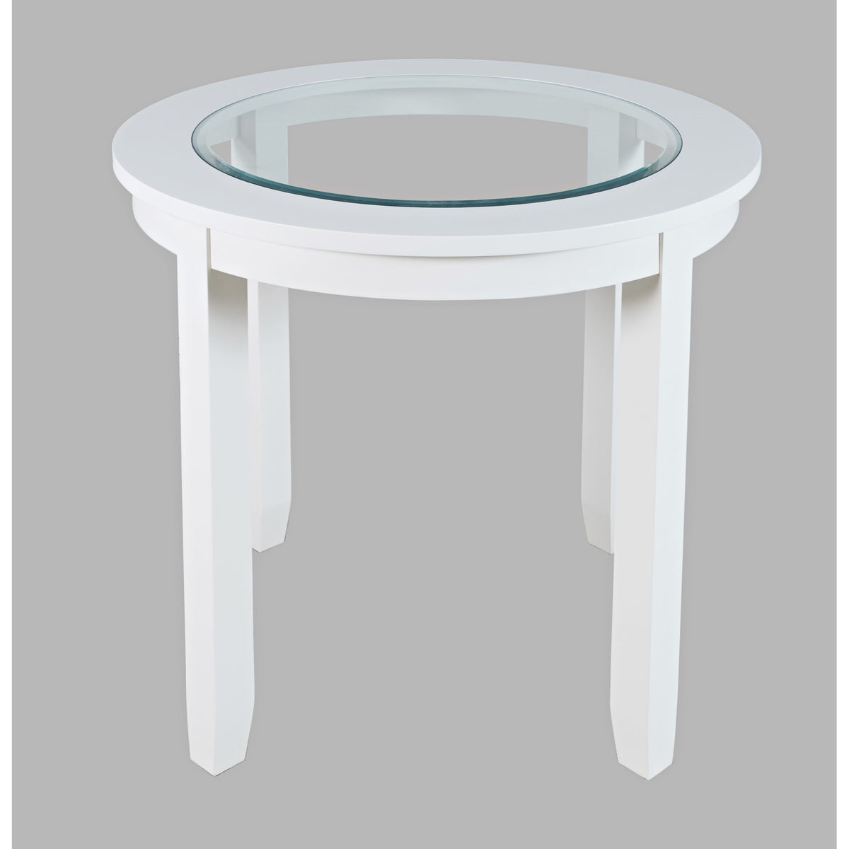 Urban Icon Contemporary 42' Round Counter Height Glass Inlay Dining Table