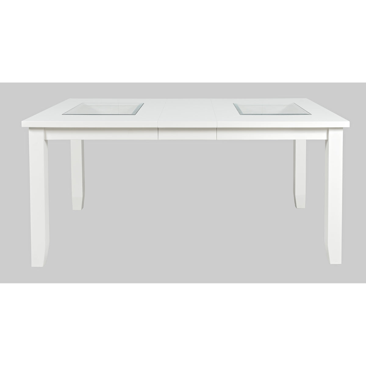Urban Icon Contemporary 66' Extension Glass Inlay Dining Table
