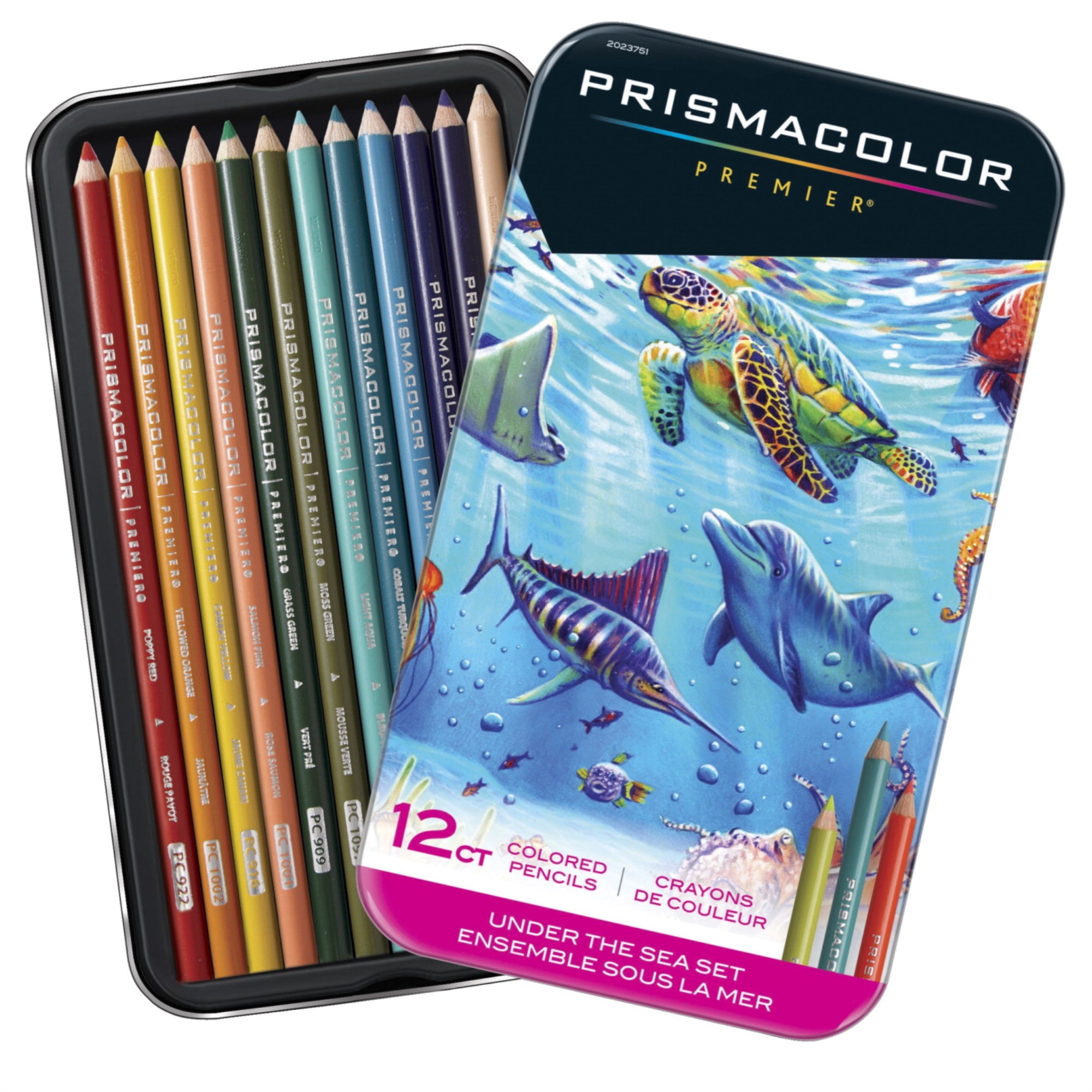 Prismacolor Premier Colored Pencils, Under The Sea, Set Of 12
