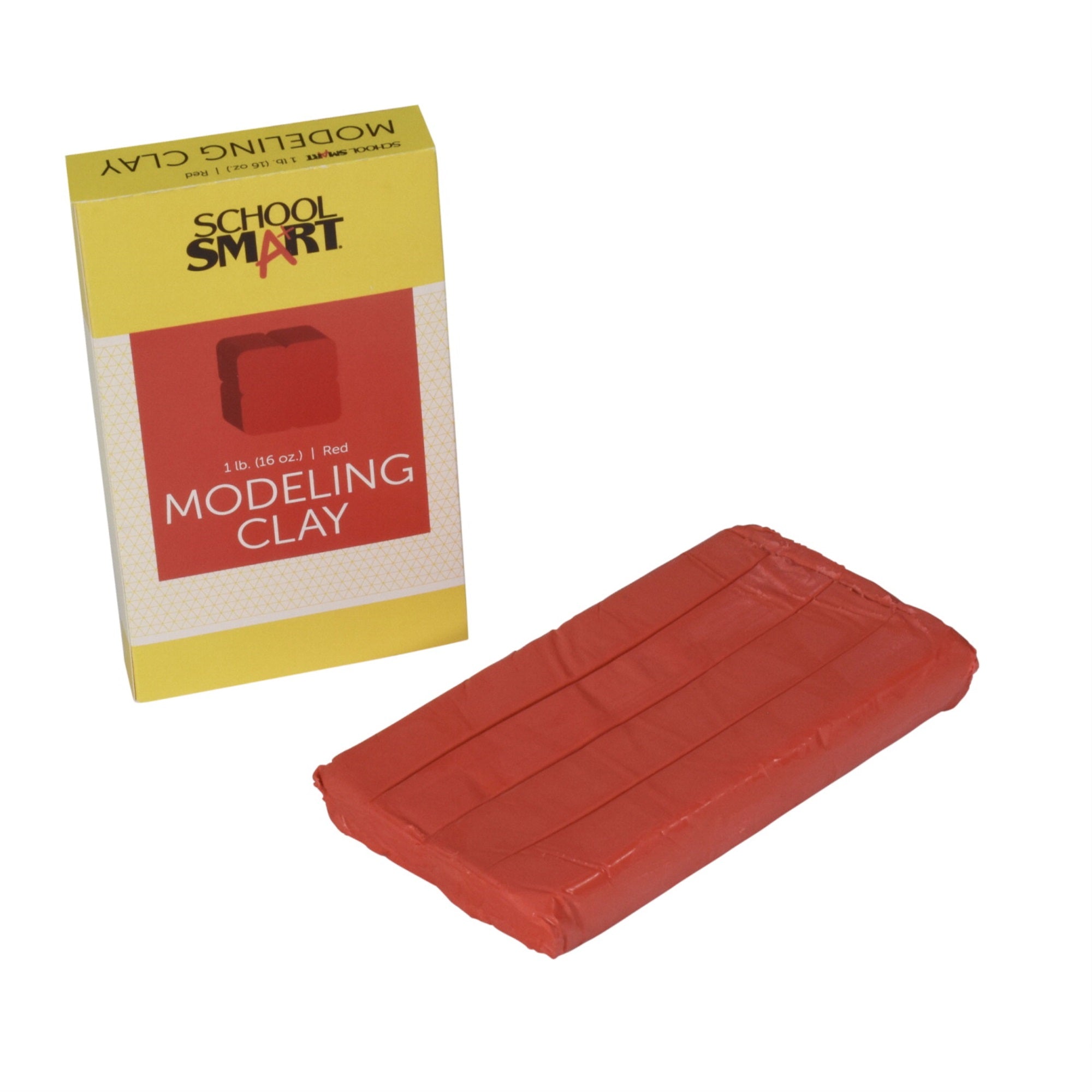 School Smart Modeling Clay, 1 Pound, Red