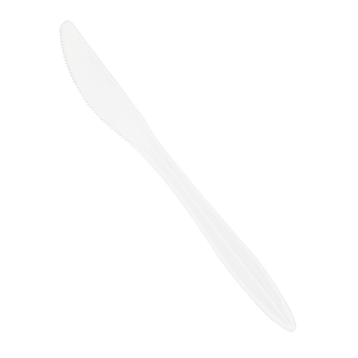 Crystalware Knives, Medium Weight , White, Plastic, Case Of 1000