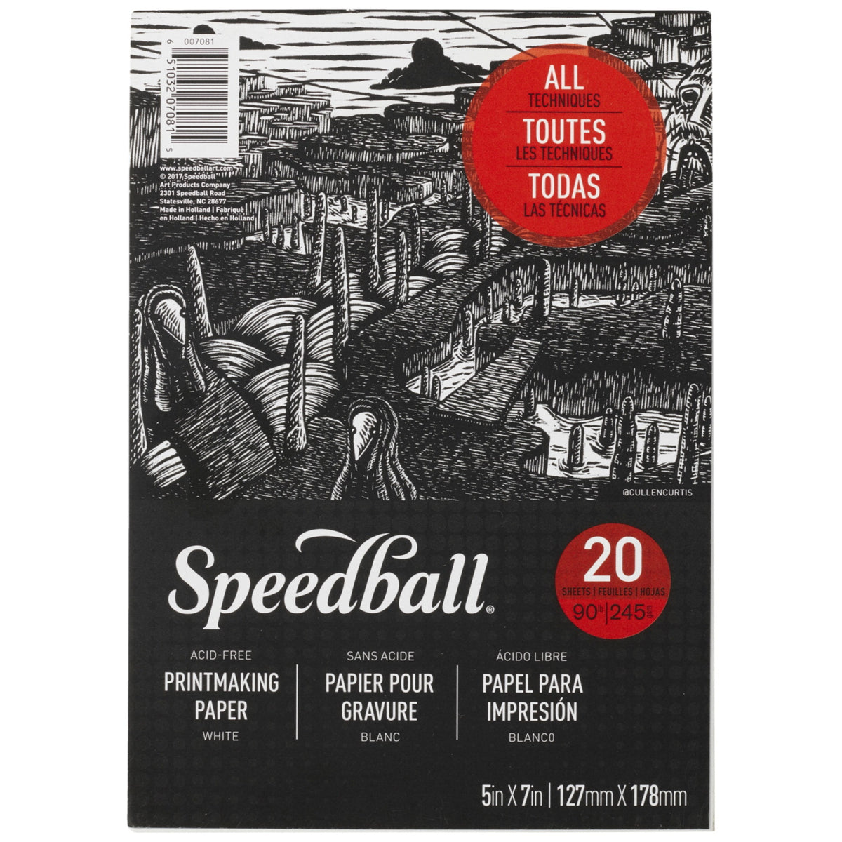 Speedball Printmaking Pad, 5 X 7 Inches, 20 Sheets