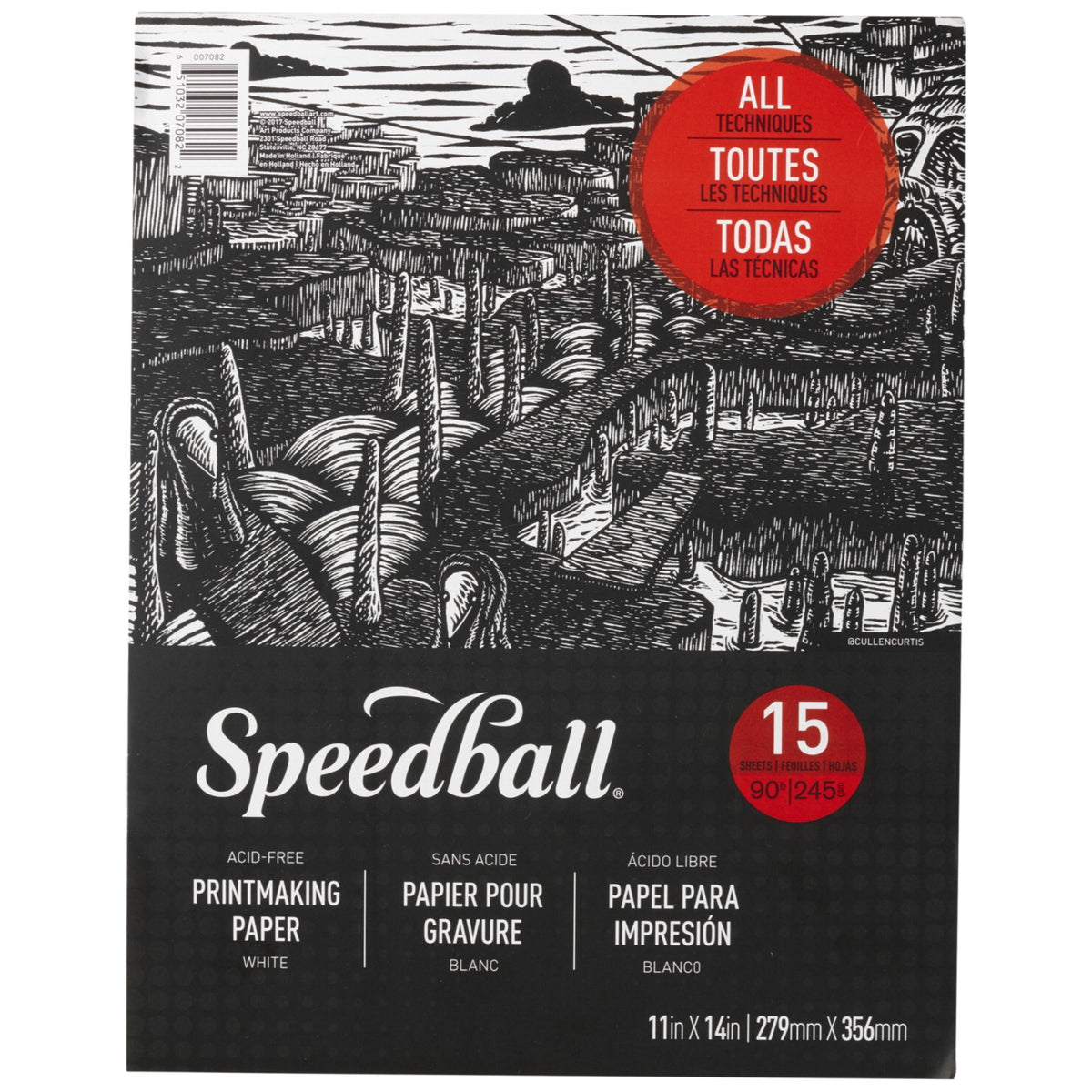 Speedball Printmaking Pad, 11 X 14 Inches, 15 Sheets