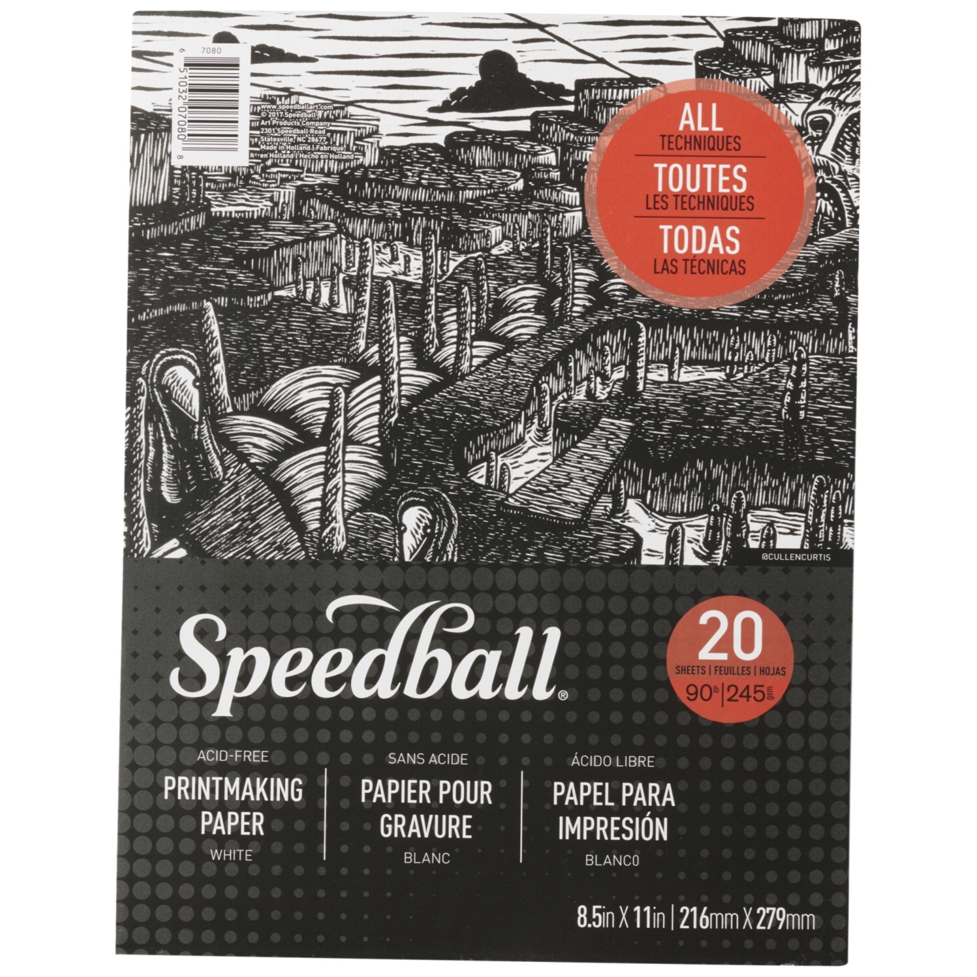 Speedball Printmaking Pad, 8-1/2 X 11 Inches, 20 Sheets