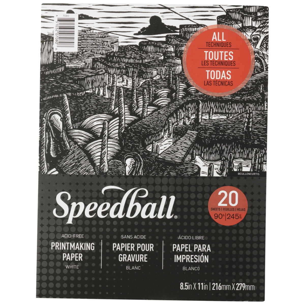 Speedball Printmaking Pad, 8-1/2 X 11 Inches, 20 Sheets