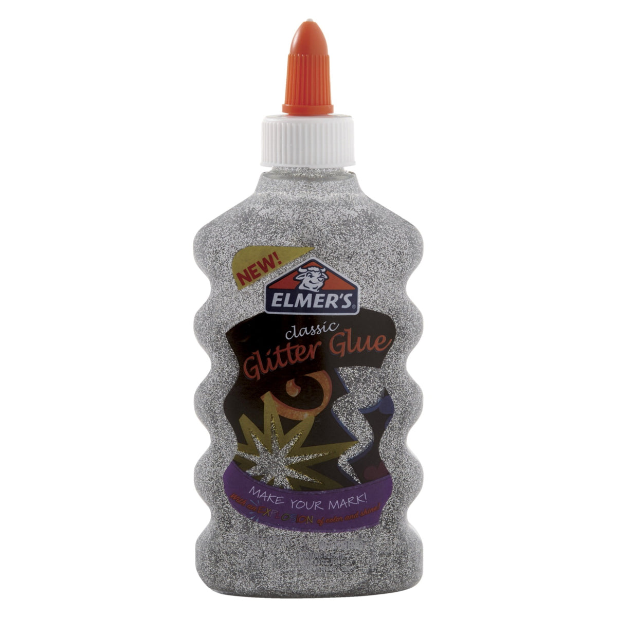 Elmer'S Washable Glitter Glue, 6 Ounces, Silver