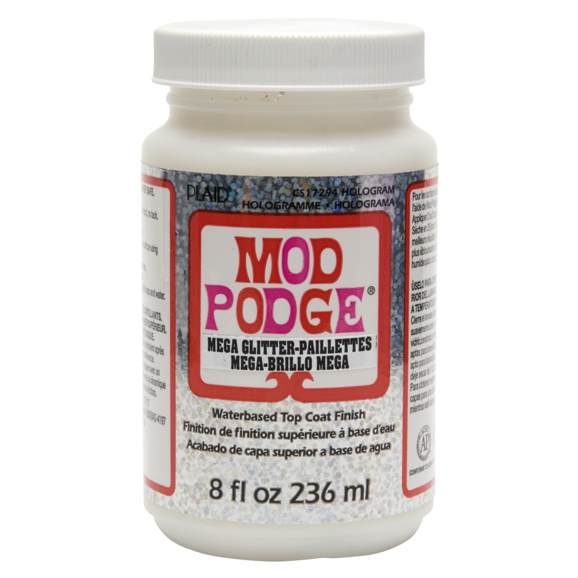 Mod Podge Mega Glitter, Hologram, 8 Ounces