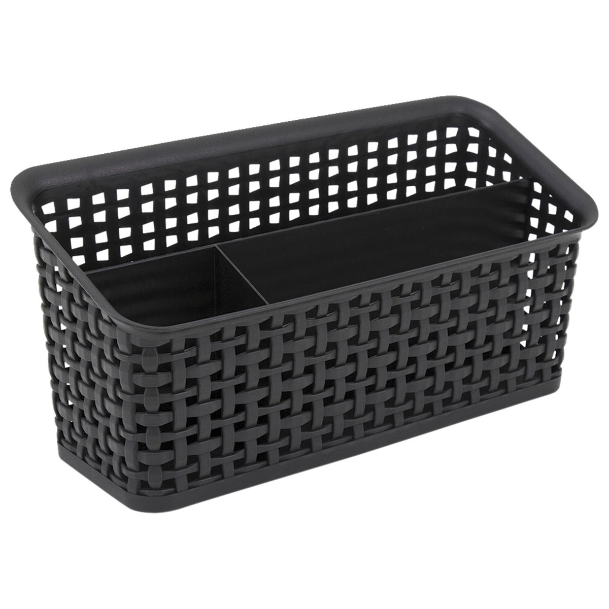 Advantus Plastic Weave Valet, Black