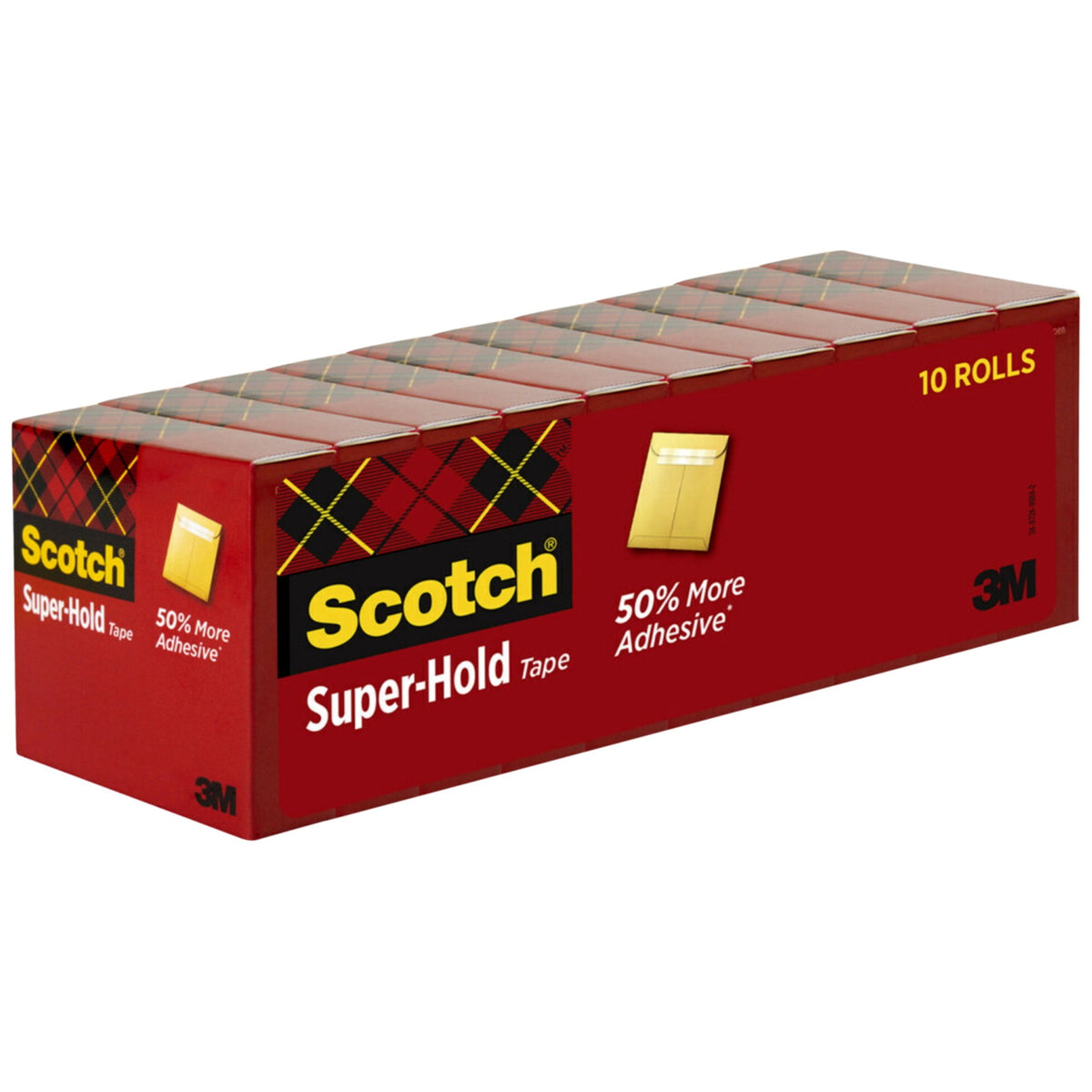 Scotch Super Hold Tape, 0.75 X 100 Inches, Pack Of 10