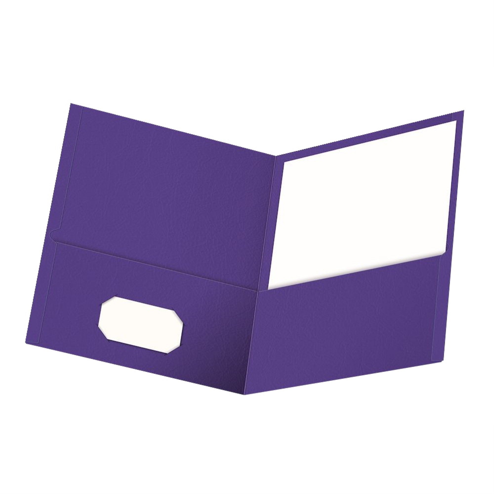 Oxford Two Pocket Folders, Letter, Purple, Pack Of 25