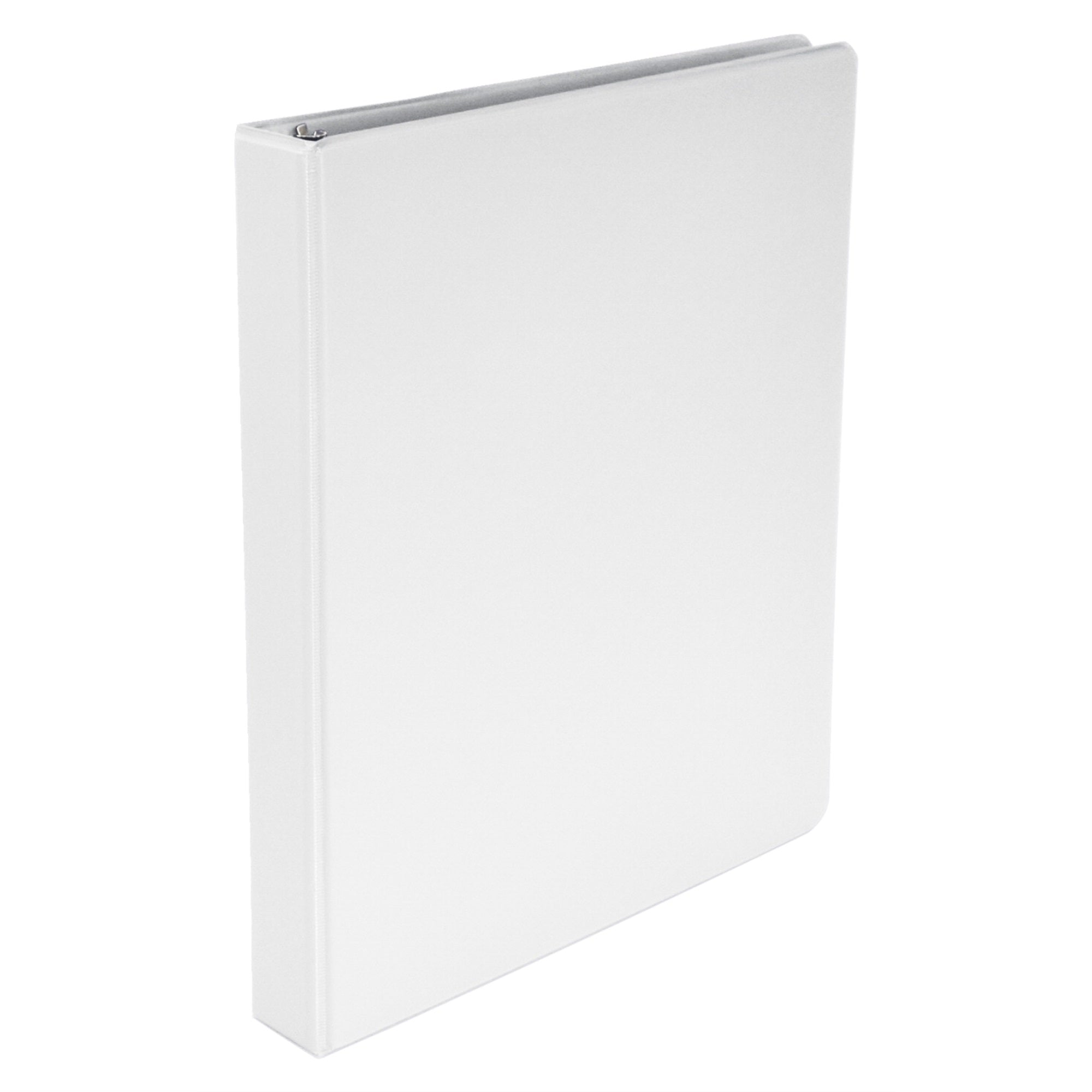School Smart Polypropylene D-Ring Binder, 1 Inch, White