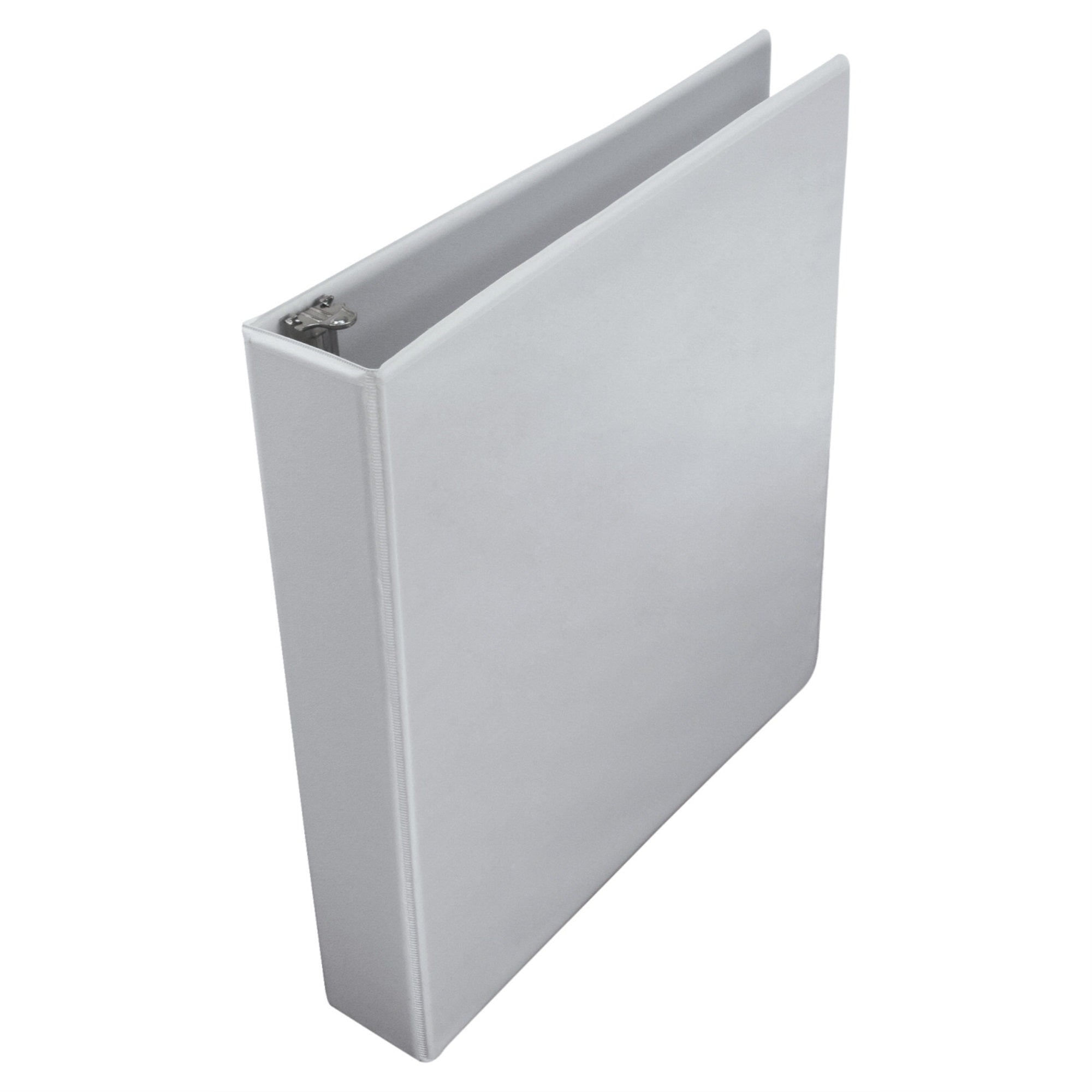 School Smart Polypropylene D-Ring View Binder, 1-1/2 Inches, White