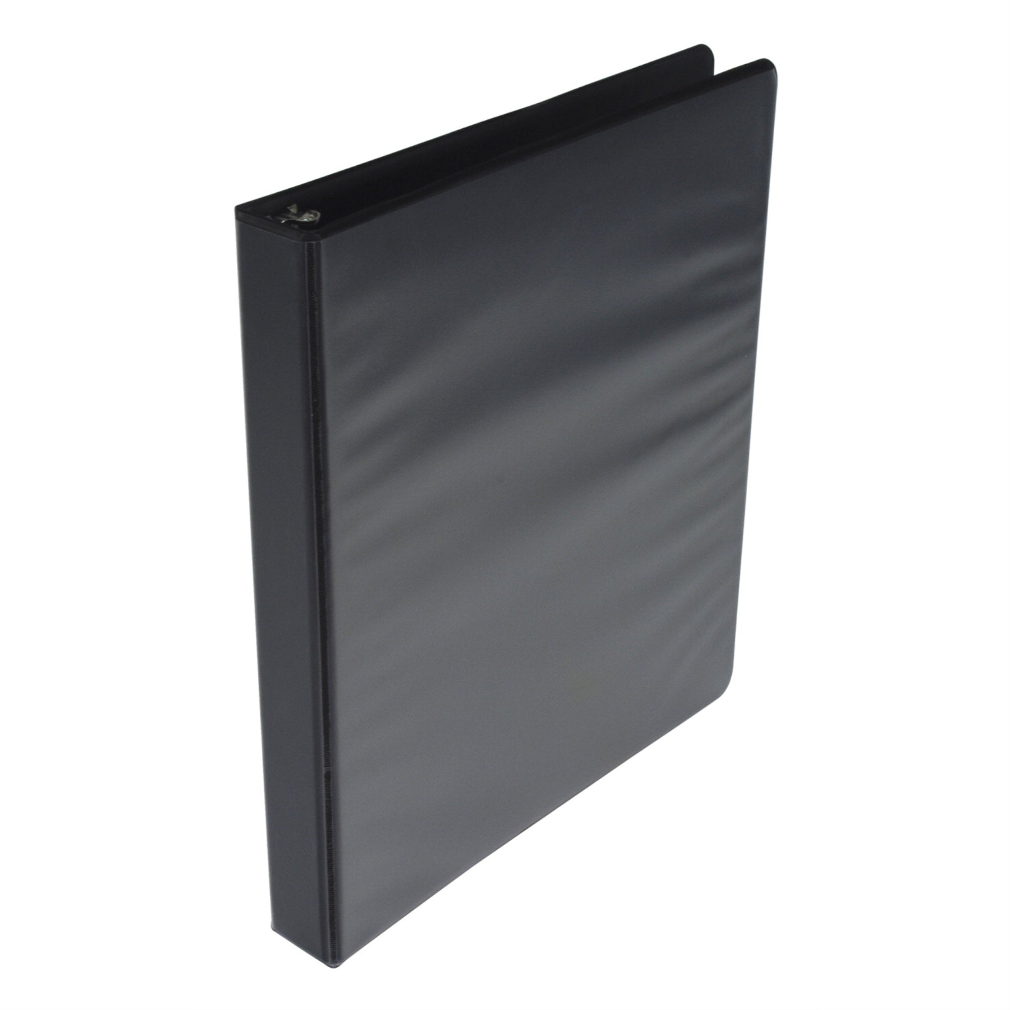 School Smart Polypropylene D-Ring View Binder, 1 Inch, Black