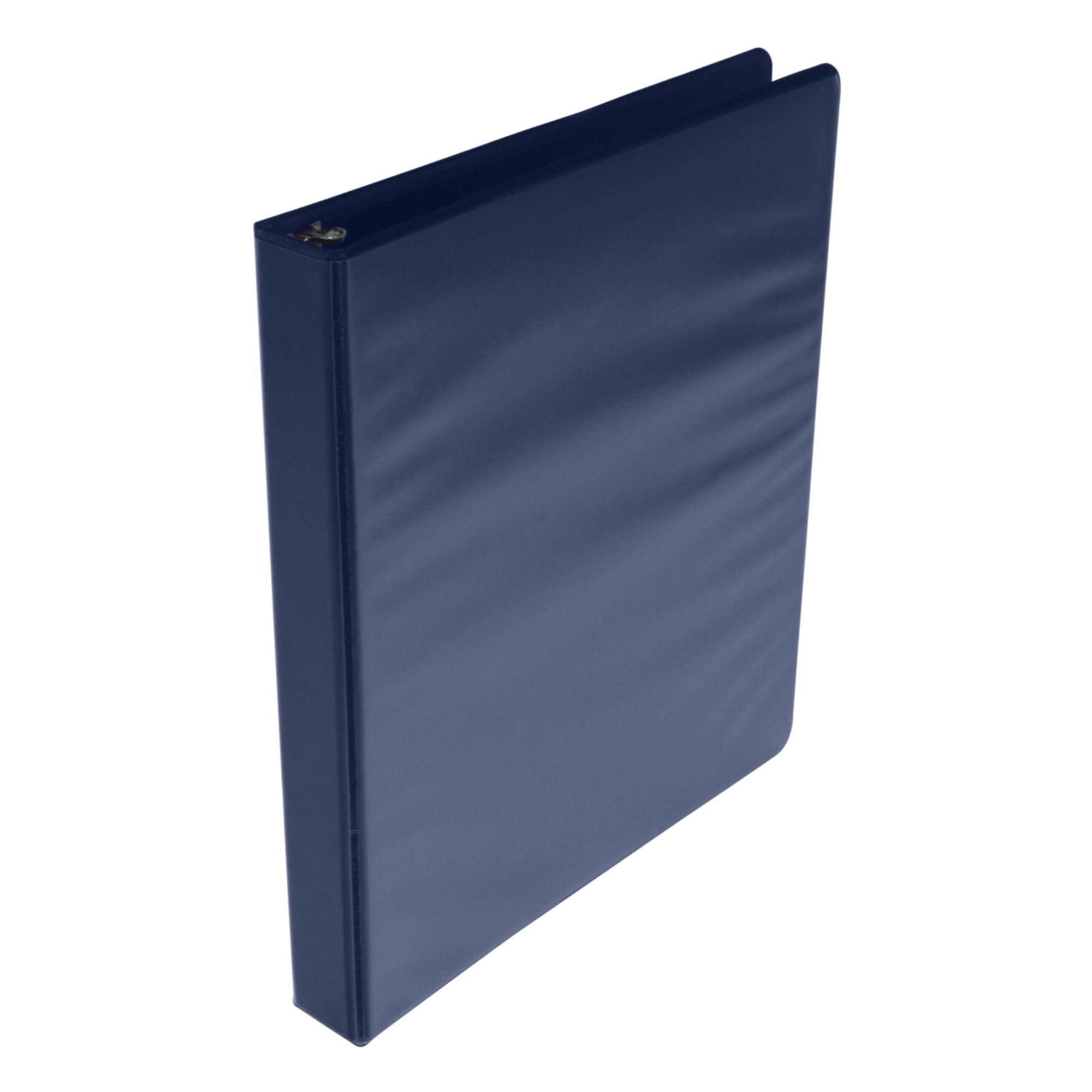 School Smart Polypropylene D-Ring View Binder, 1 Inch, Blue