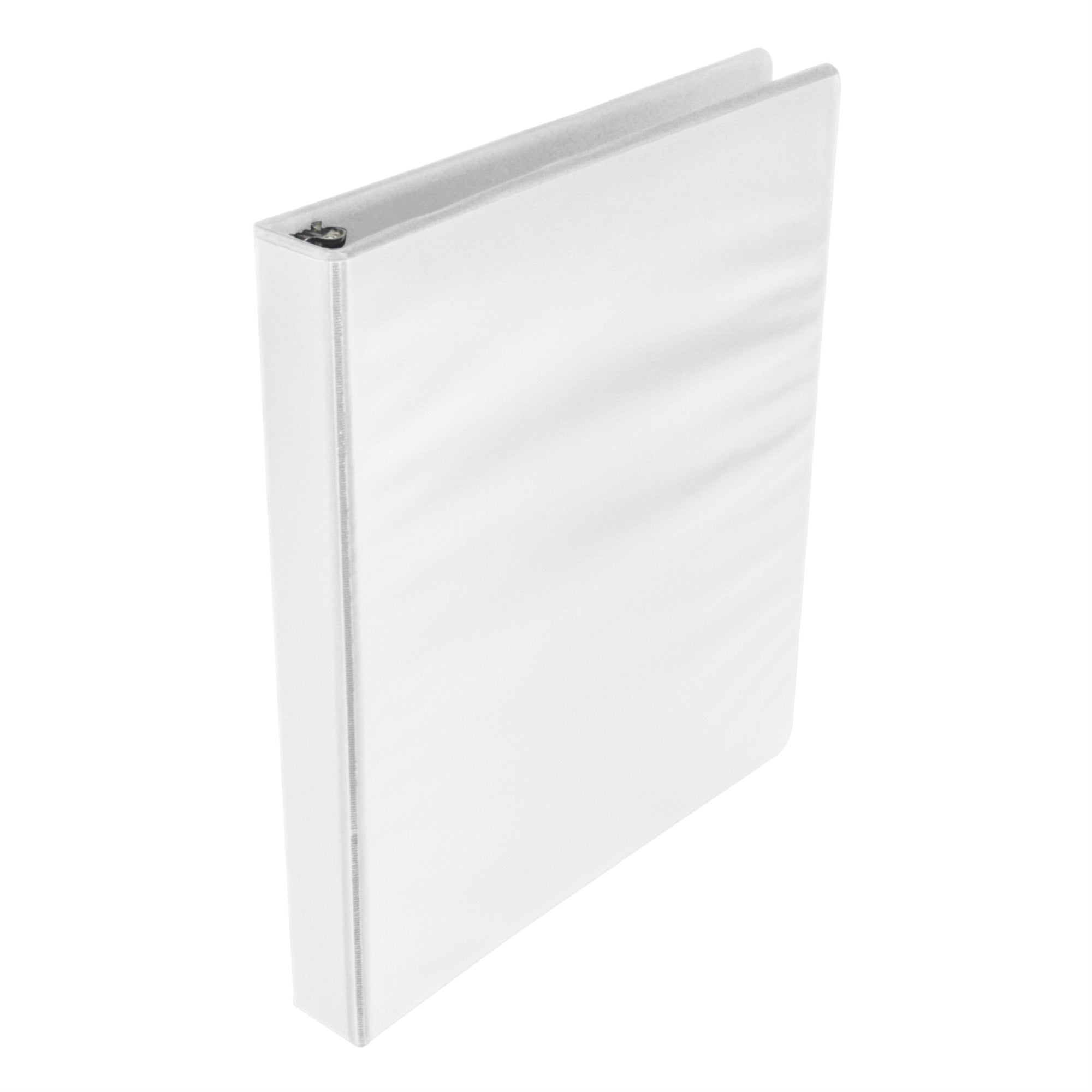 School Smart Polypropylene D-Ring View Binder, 1 Inch, White