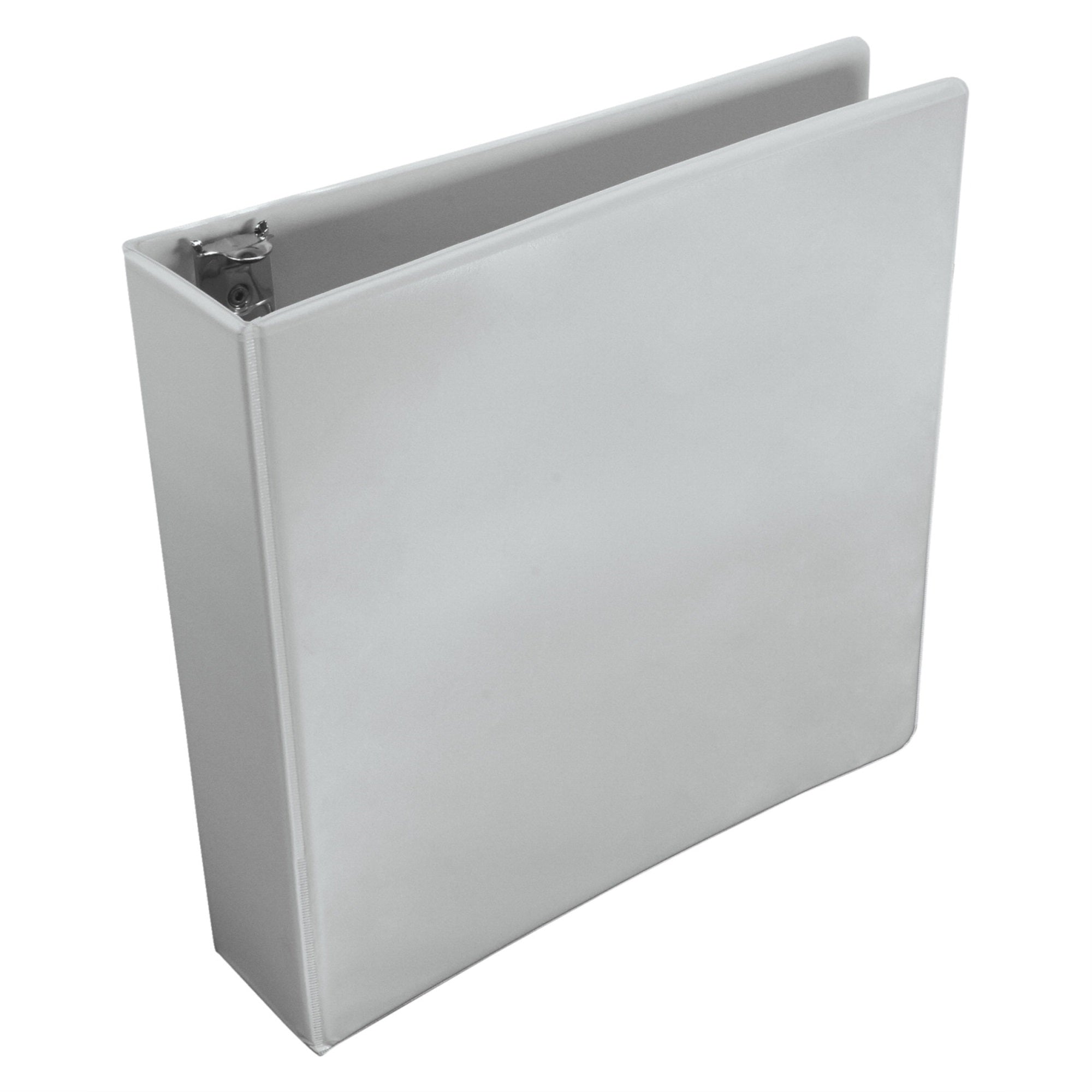 School Smart Polypropylene D-Ring View Binder, 2 Inches, White