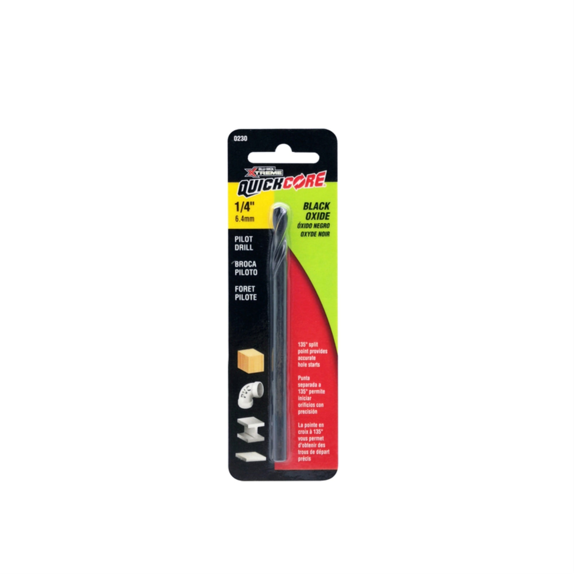 Quickcore Pilot Bit 1/4 (Pack Of 1)