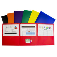 Casafoyer Casafoyer Tri-Fold Poly Portfolios, Letter, Assorted Colors ...